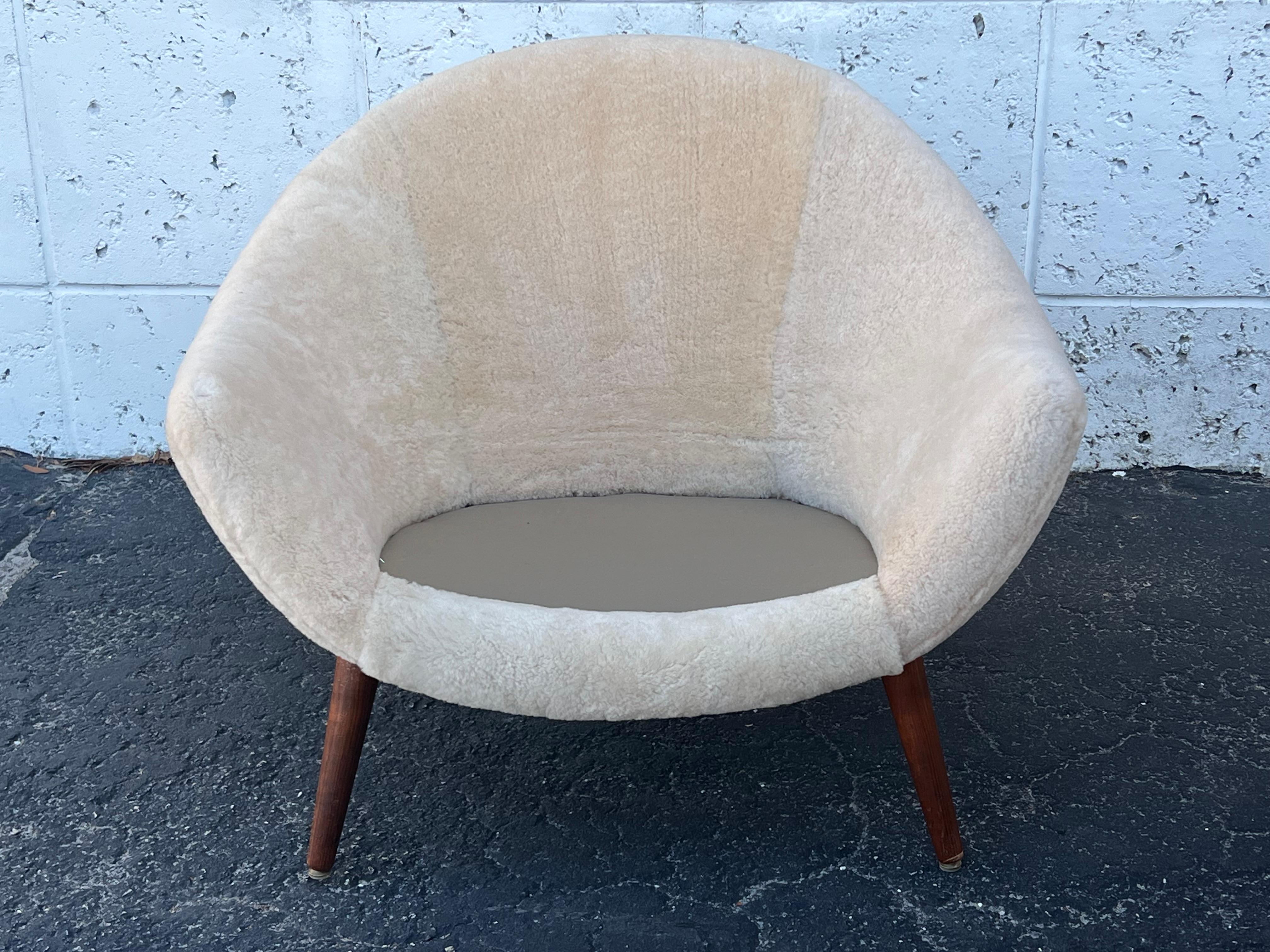 Vintage Scandinavian Egg Chair By Fredrik Kayser Ca 1960's 1
