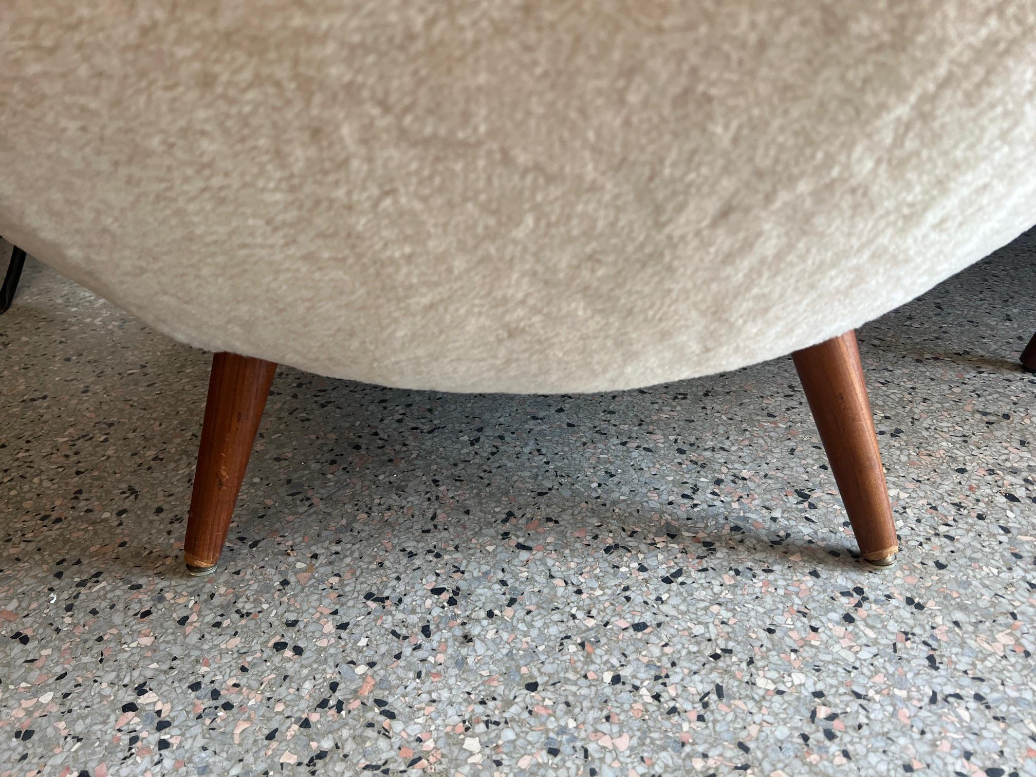 Vintage Scandinavian Egg Chair By Fredrik Kayser Ca 1960's 4