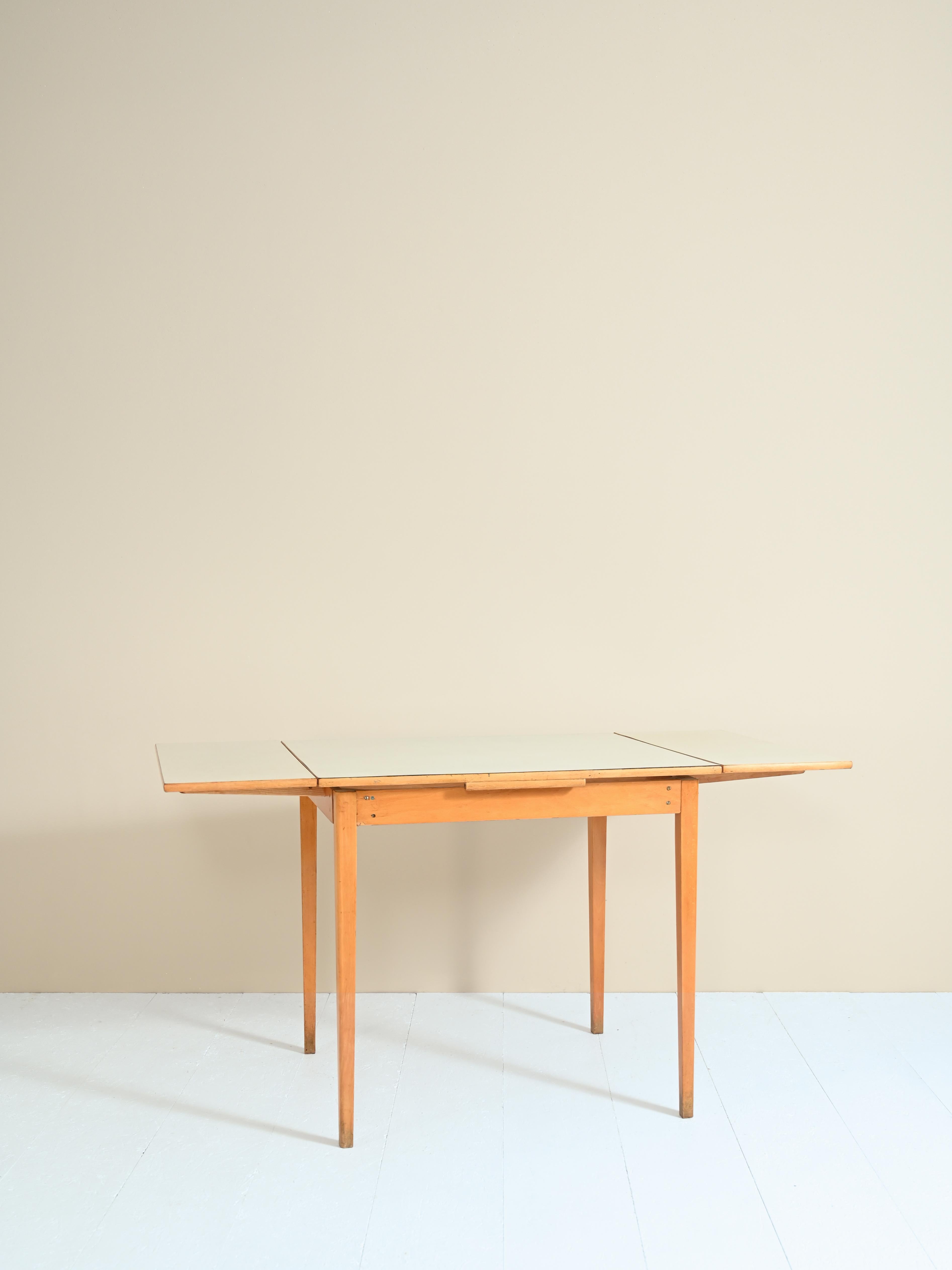 Vintage Scandinavian extendable dining table 1