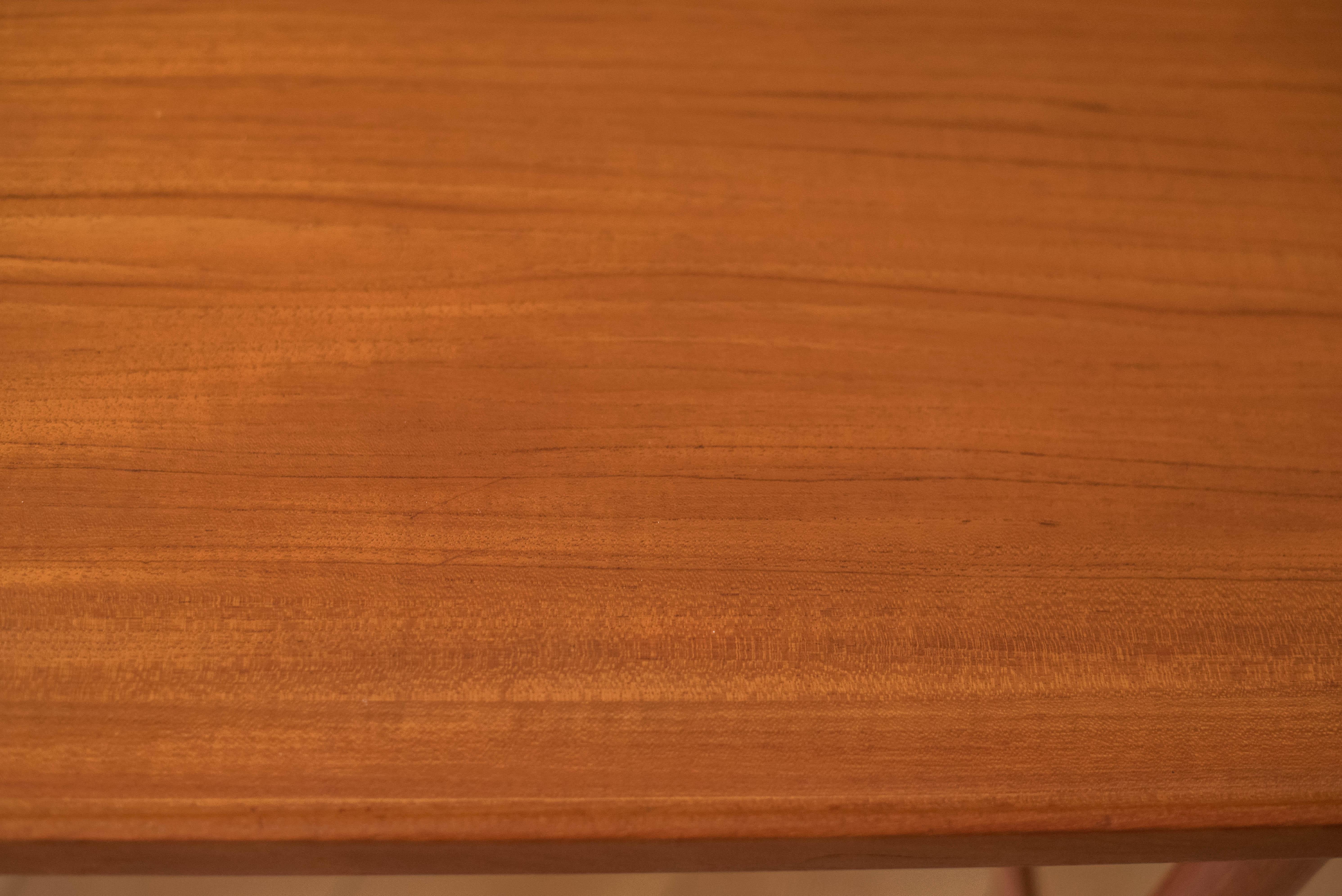 Vintage Scandinavian Floating Teak Writing Desk by Dux of Sweden 4