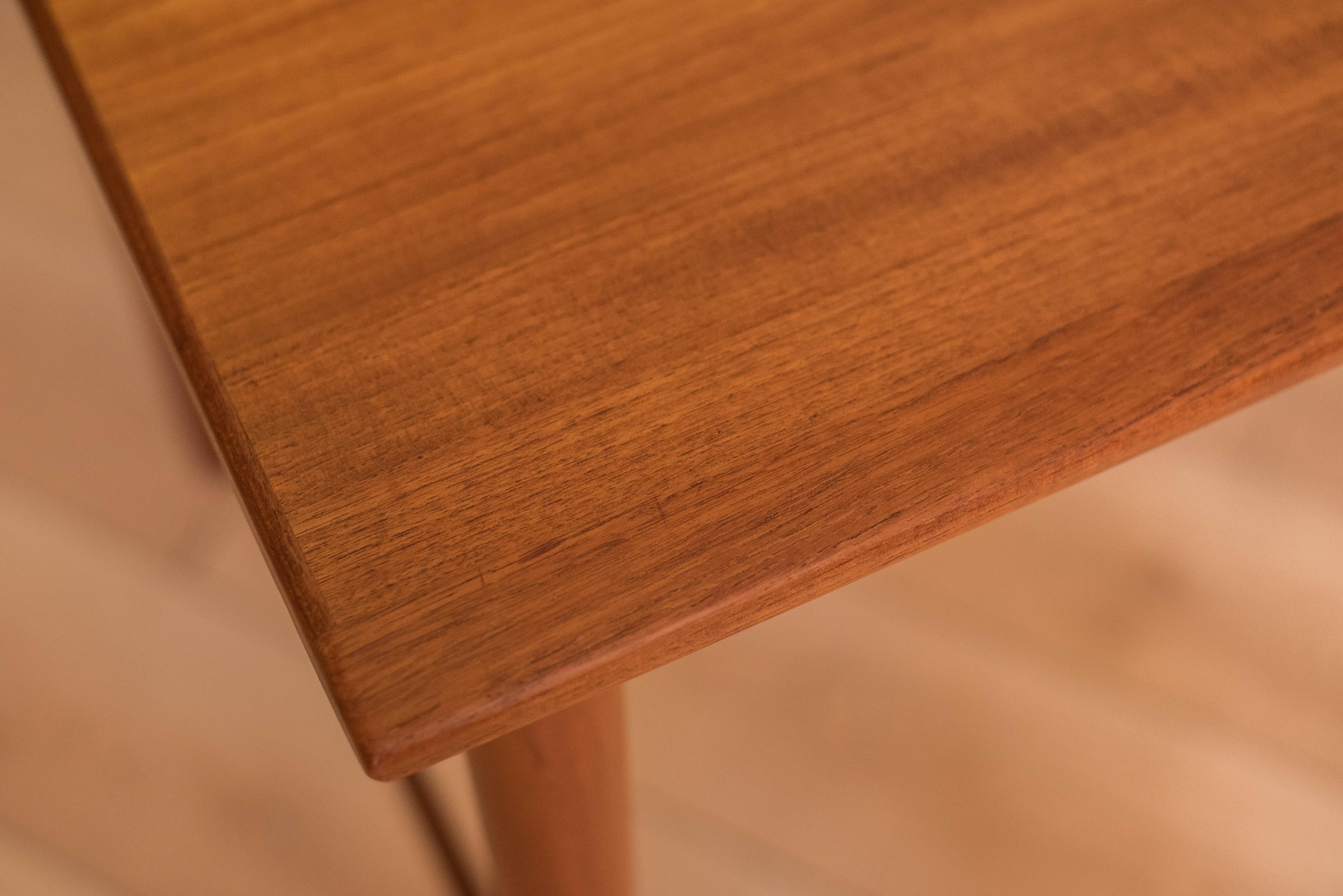 Vintage Scandinavian Floating Teak Writing Desk by Dux of Sweden 6