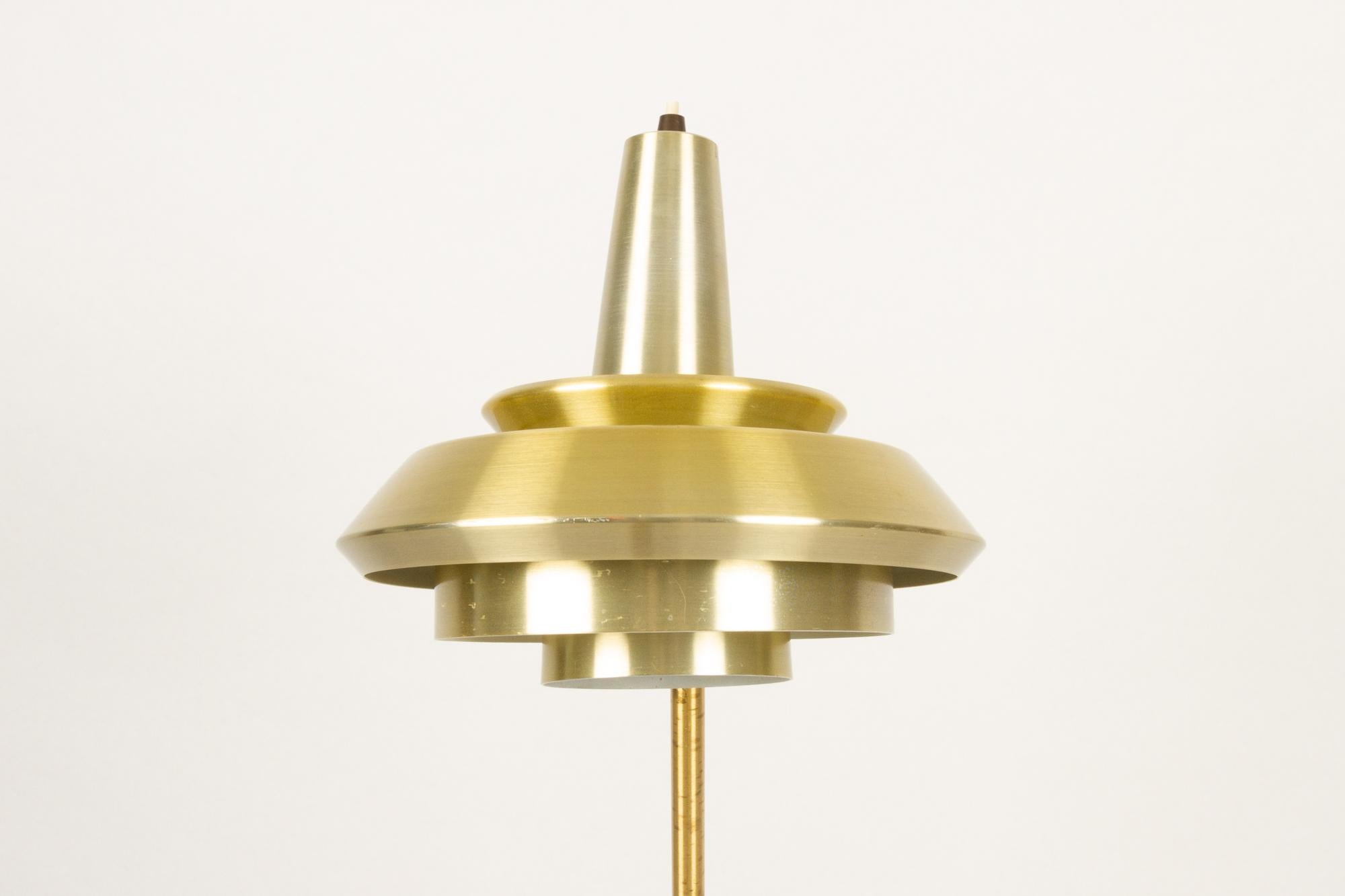 Brass Vintage Scandinavian Floor Lamp by Carl Thore, 1960s