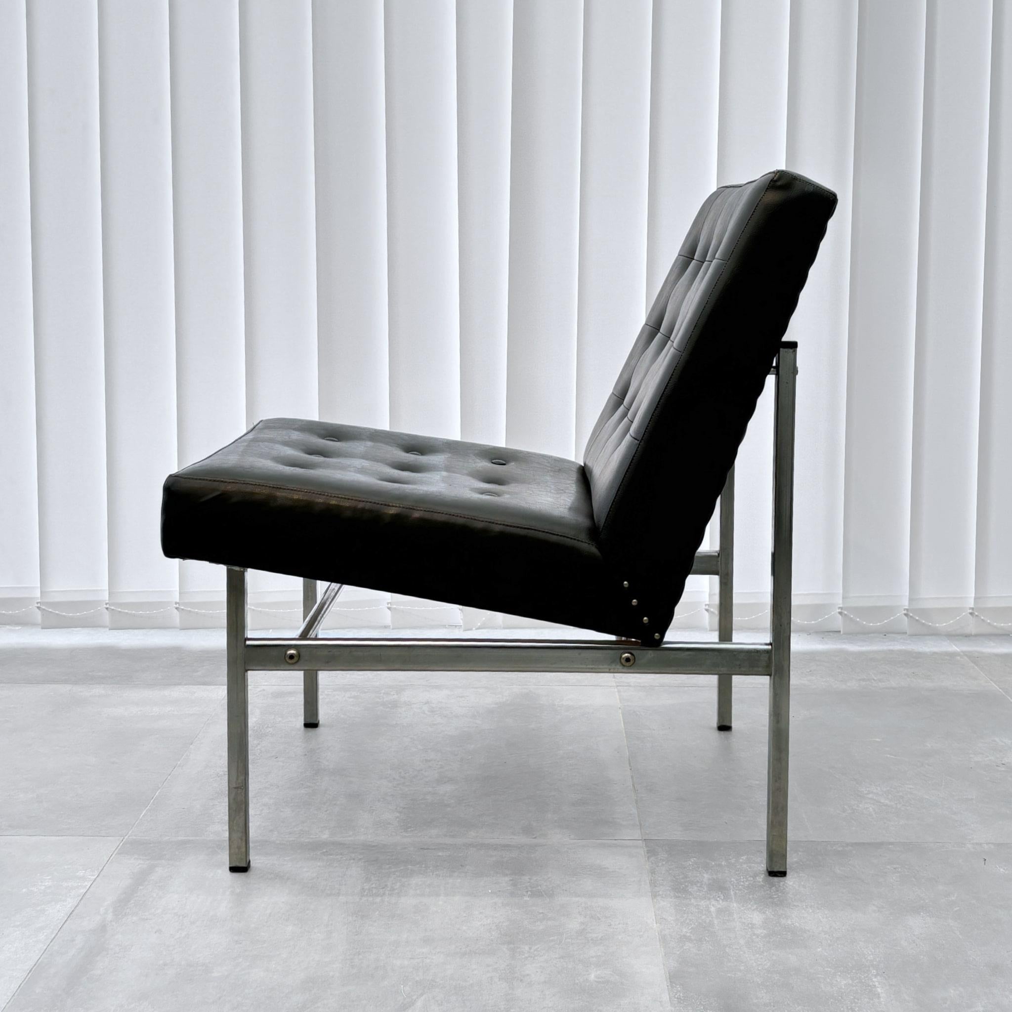 Mid-Century Modern Fauteuil de salon scandinave fonctionnel vintage, Suède, années 1960 en vente