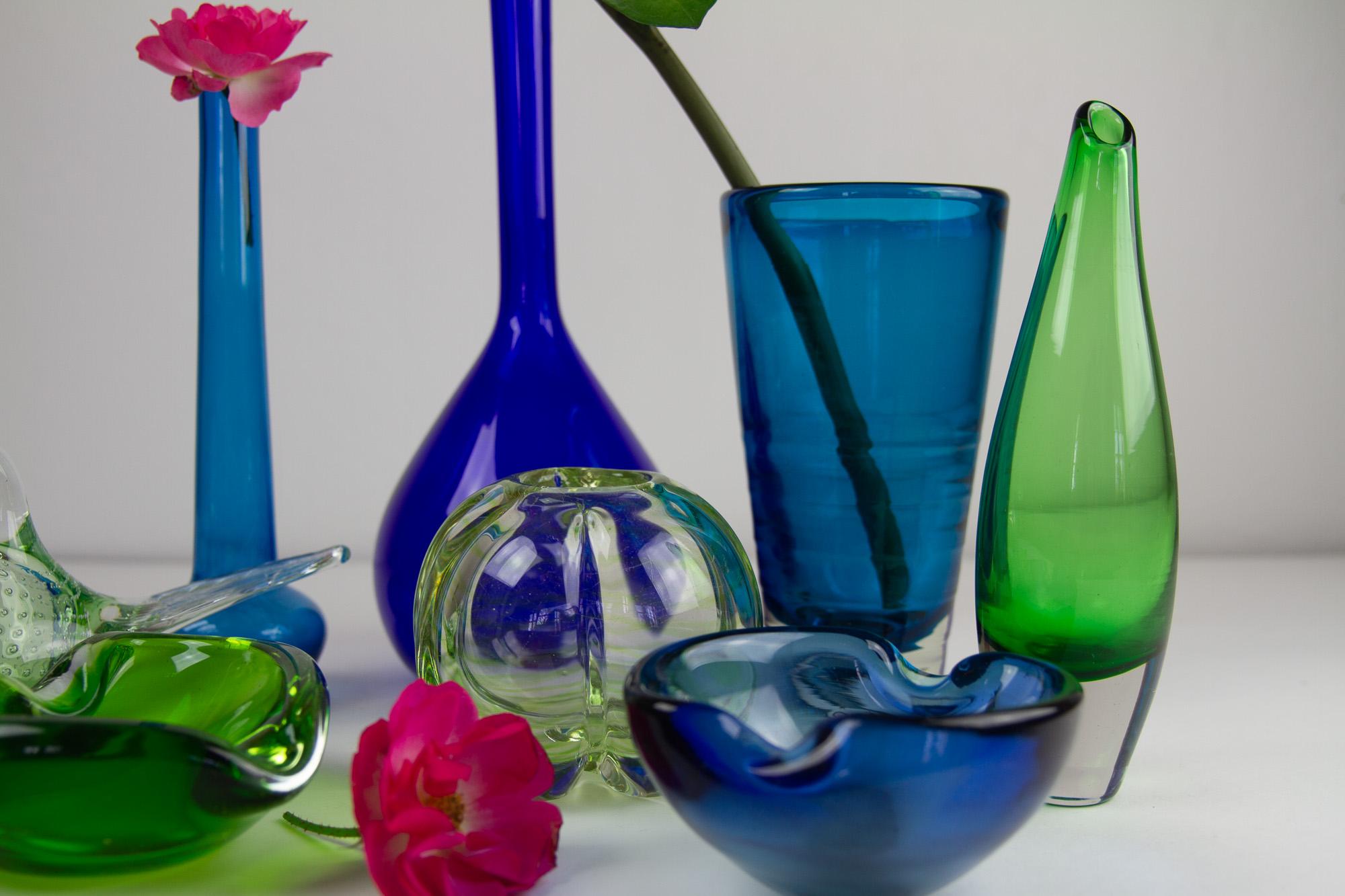 Vintage Scandinavian Glass, 1960s, Set of 8 For Sale 8