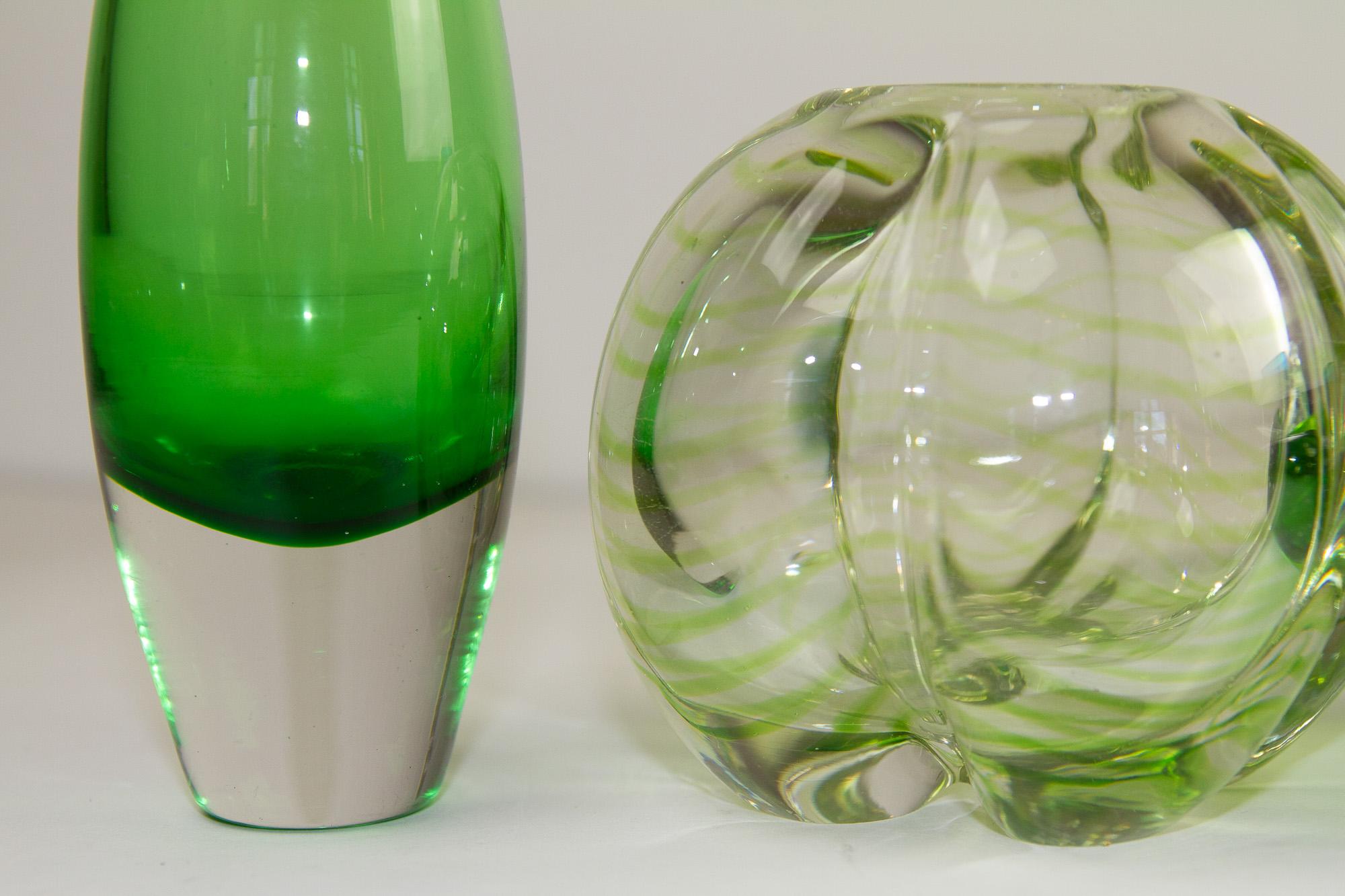 Mid-20th Century Vintage Scandinavian Glass, 1960s, Set of 8 For Sale