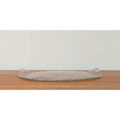 Vintage Scandinavian Glass Cake Plate, 1970s