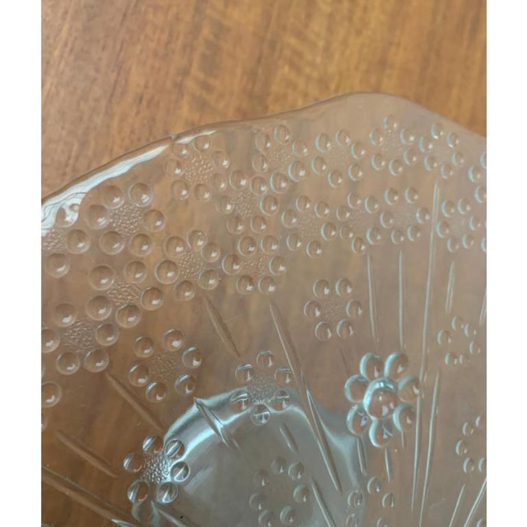 Vintage skandinavischen Glas Kuchenplatte Stand im Angebot 6