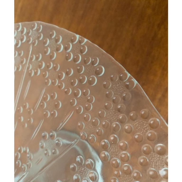 Vintage skandinavischen Glas Kuchenplatte Stand im Angebot 2