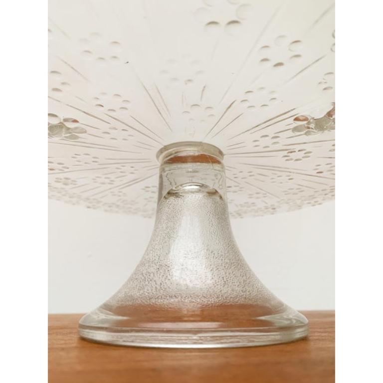 Vintage skandinavischen Glas Kuchenplatte Stand im Angebot 3