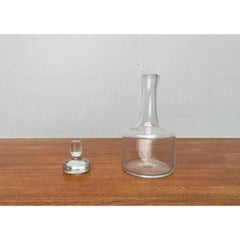 Skandinavische Vintage-Glaskaraffeflasche aus Glas, 1970er-Jahre