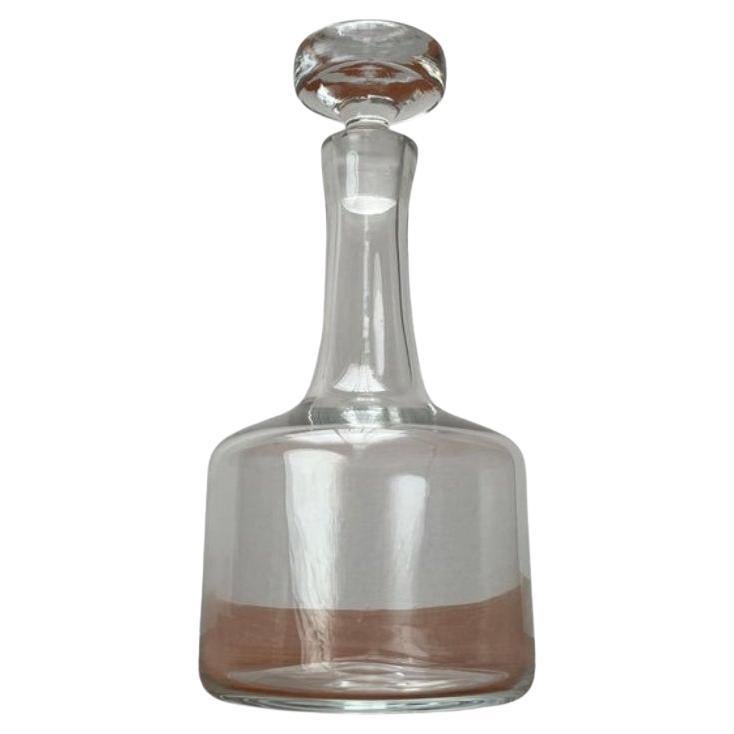 Vintage Scandinavian Glass Carafe Bottle, 1970s