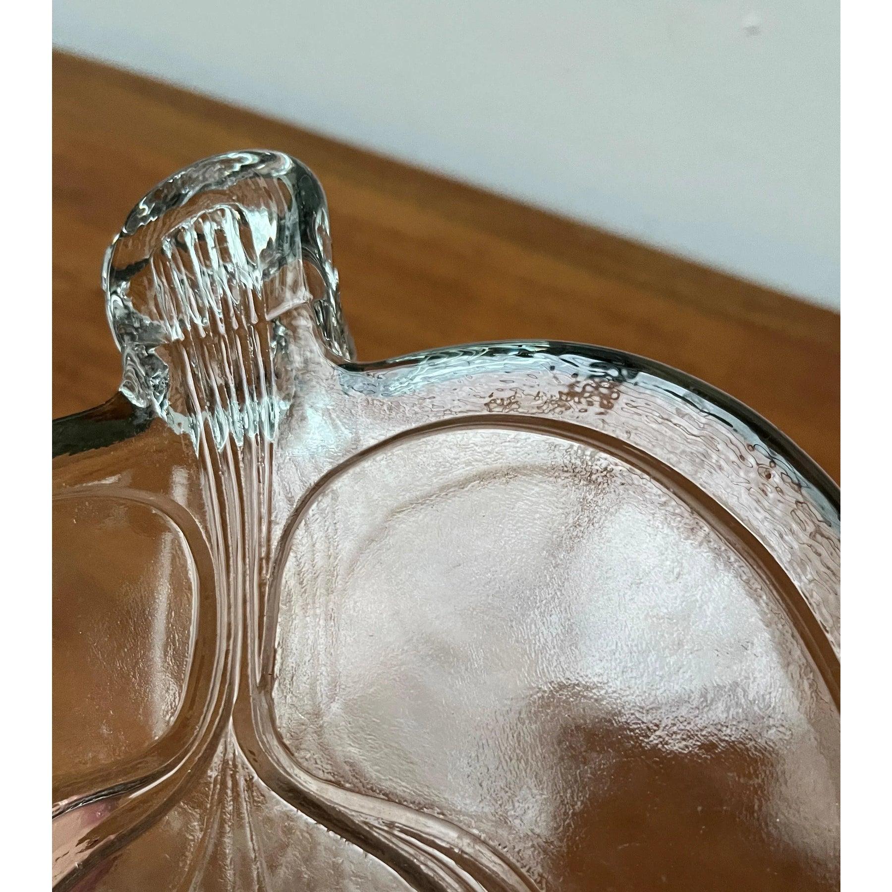 Assiette scandinave vintage en verre lourd, années 1970 en vente 6