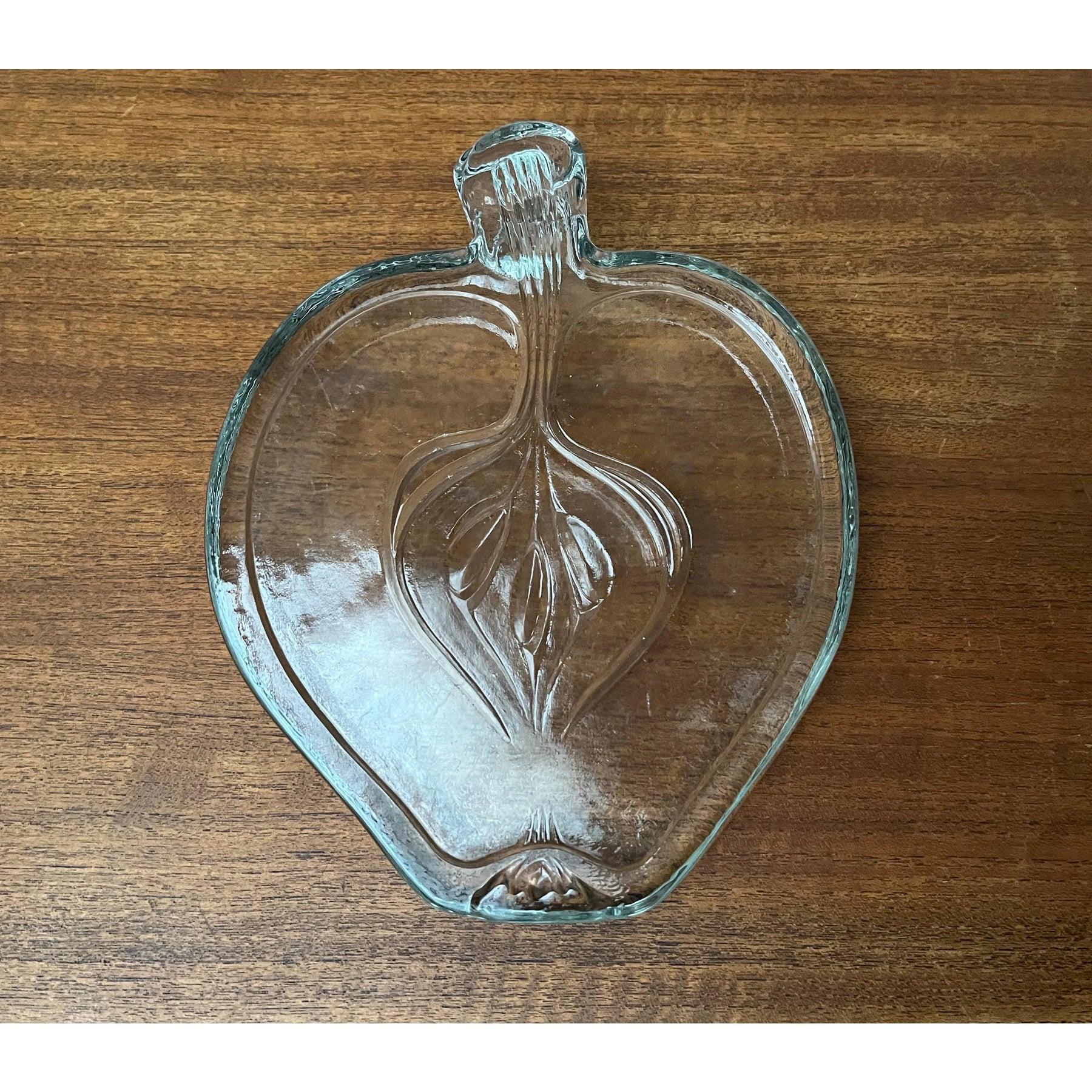 Assiette scandinave vintage en verre lourd, années 1970 Excellent état - En vente à Hamburg, DE