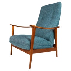 Scandinavian Teak Highback Lounge Chair by Arnt Lande for Stokke, Norway, 1960's