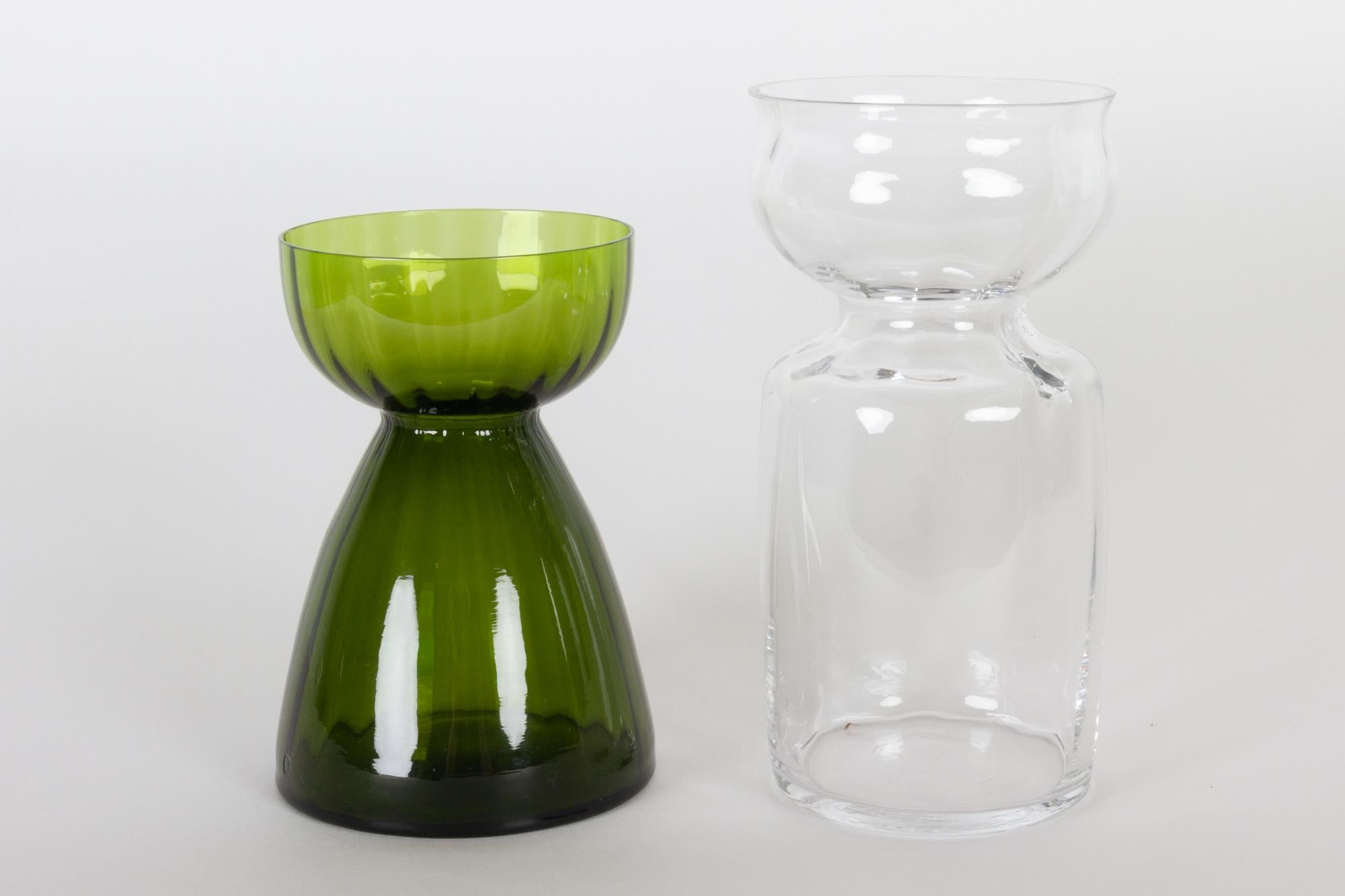 20th Century Vintage Scandinavian Hyacinth Glass Vases, 1960s