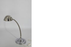 Vintage Mid-century Scandinavian Industrial Chrome Classic Desk Lamp, 1960s