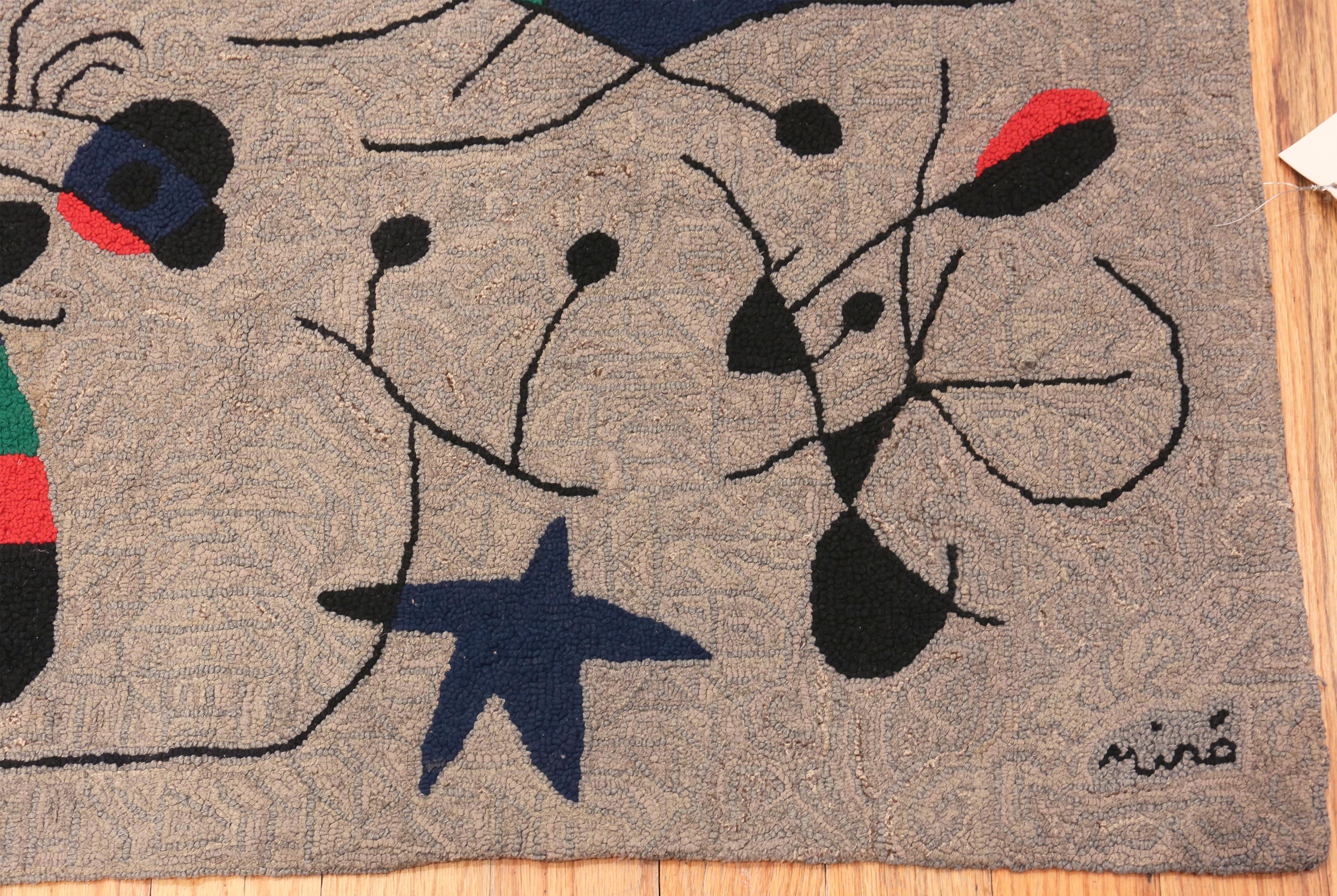 20th Century Vintage Scandinavian After Joan Miró Tapestry 2 ft 9 in x 3 ft 7 in