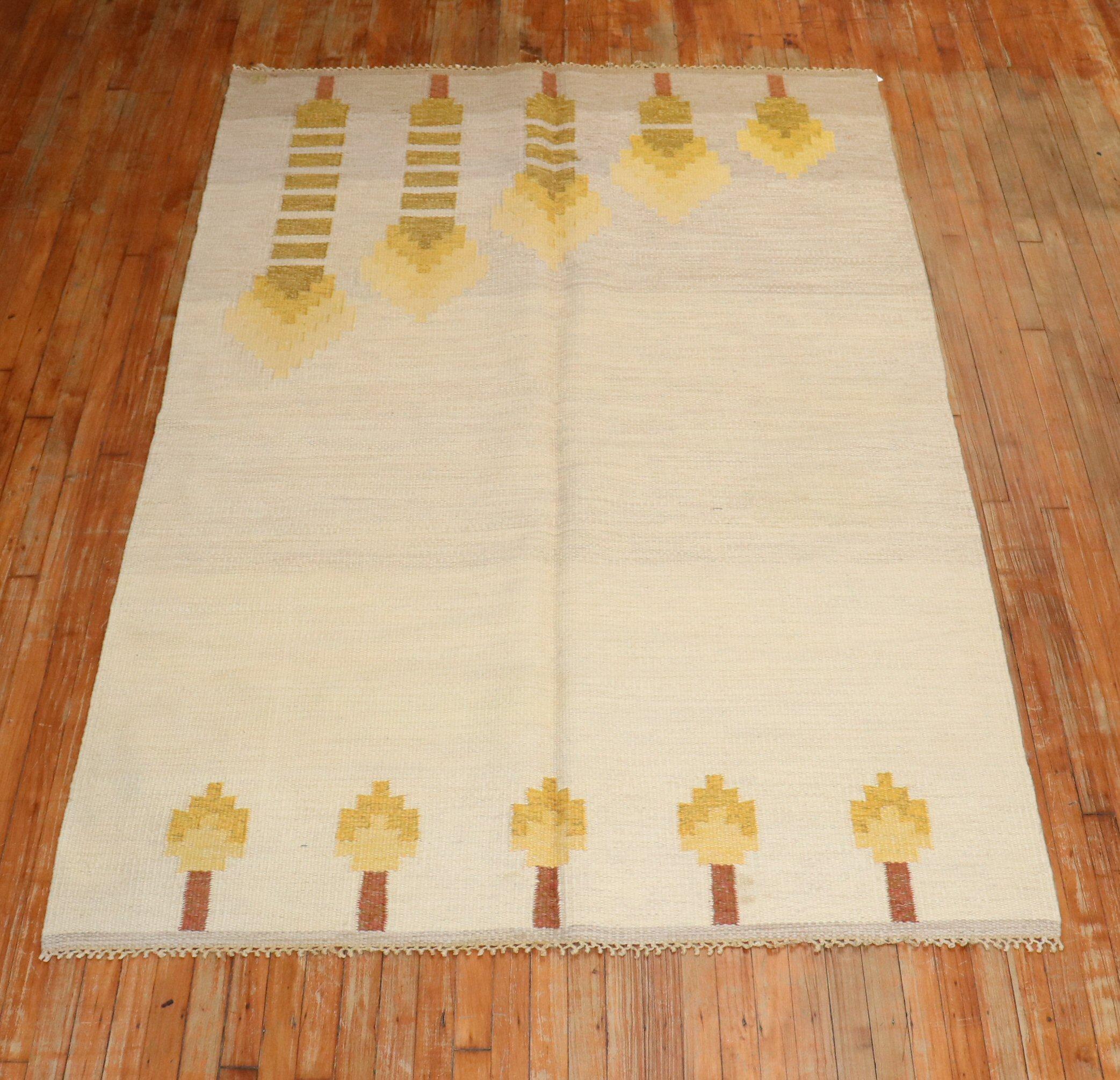 Vintage Scandinavian Kilim 2