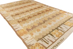 Vintage Scandinavian Kilim Rug, Sweden, Dated 1964