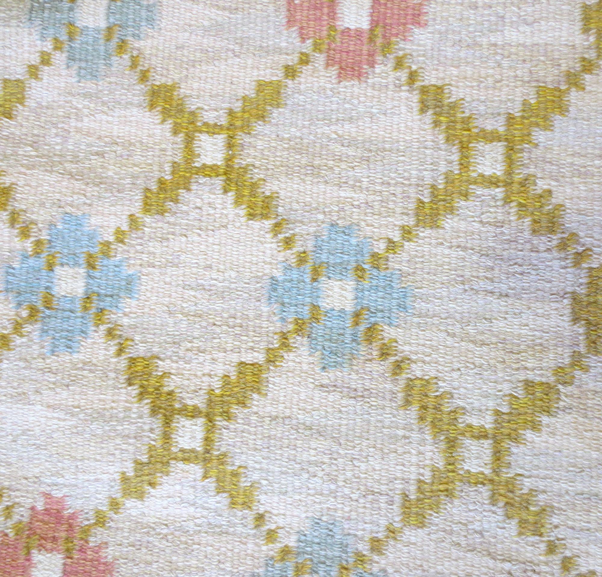 Skandinavischer Vintage-Kelim-Teppich, ca. Mitte des 20. Jahrhunderts (Skandinavische Moderne) im Angebot