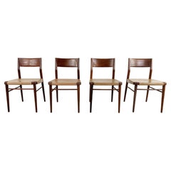 Vintage Scandinavian Leather Dining Chairs, 1960s Vintage Scandinavian Leather Dining Chairs, 1960s