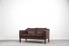 Skandinavische Ledersofas aus den 1970er Jahren, 2er-Set