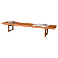 Banc bas scandinave vintage en teck « Bruksbo Krobo », créé par Torbjørn Afdal pour Bruksbo