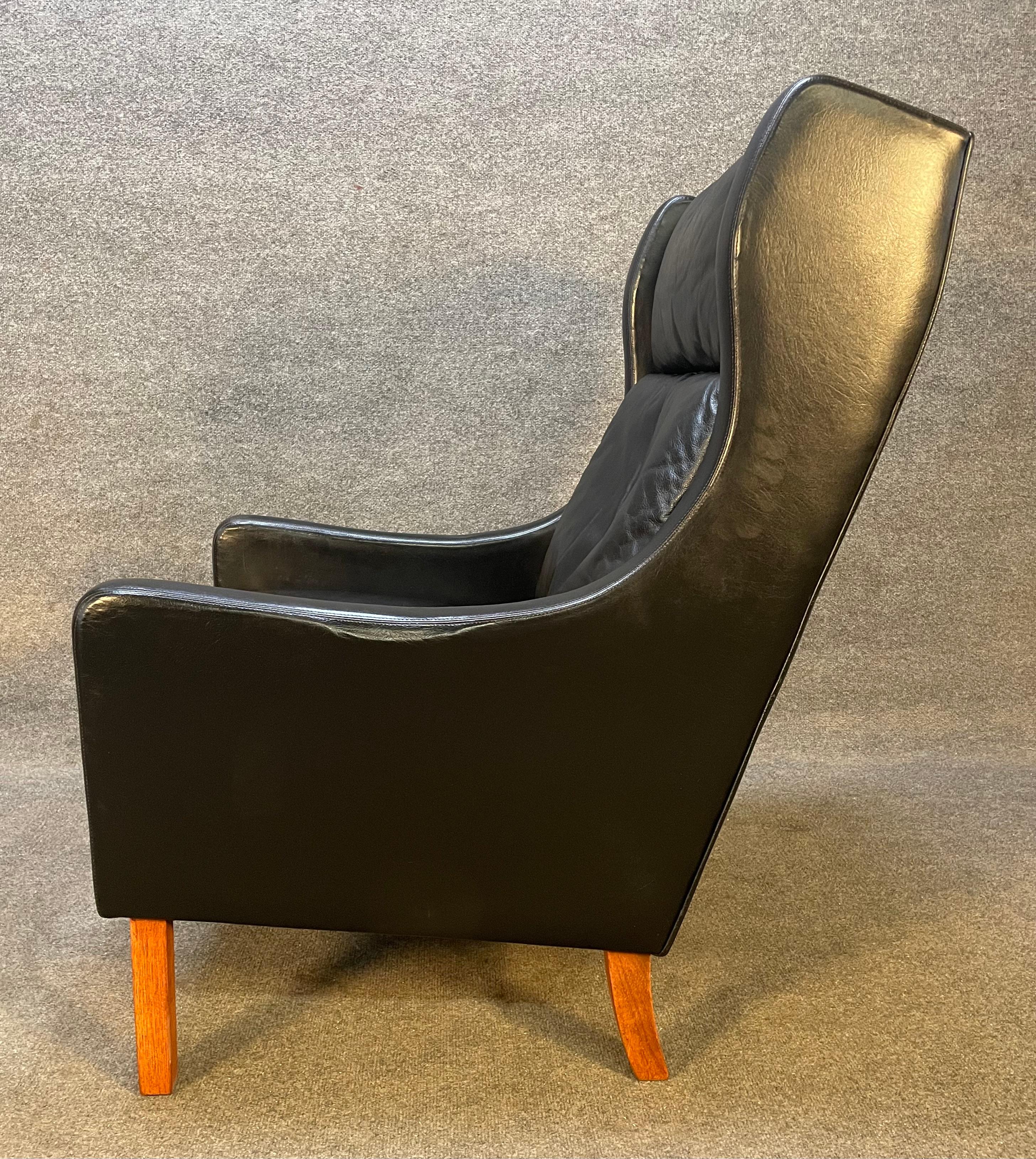 Scandinavian Modern Vintage Scandinavian Mid-Century Lounge Chair Attributed to Borge Mogensen