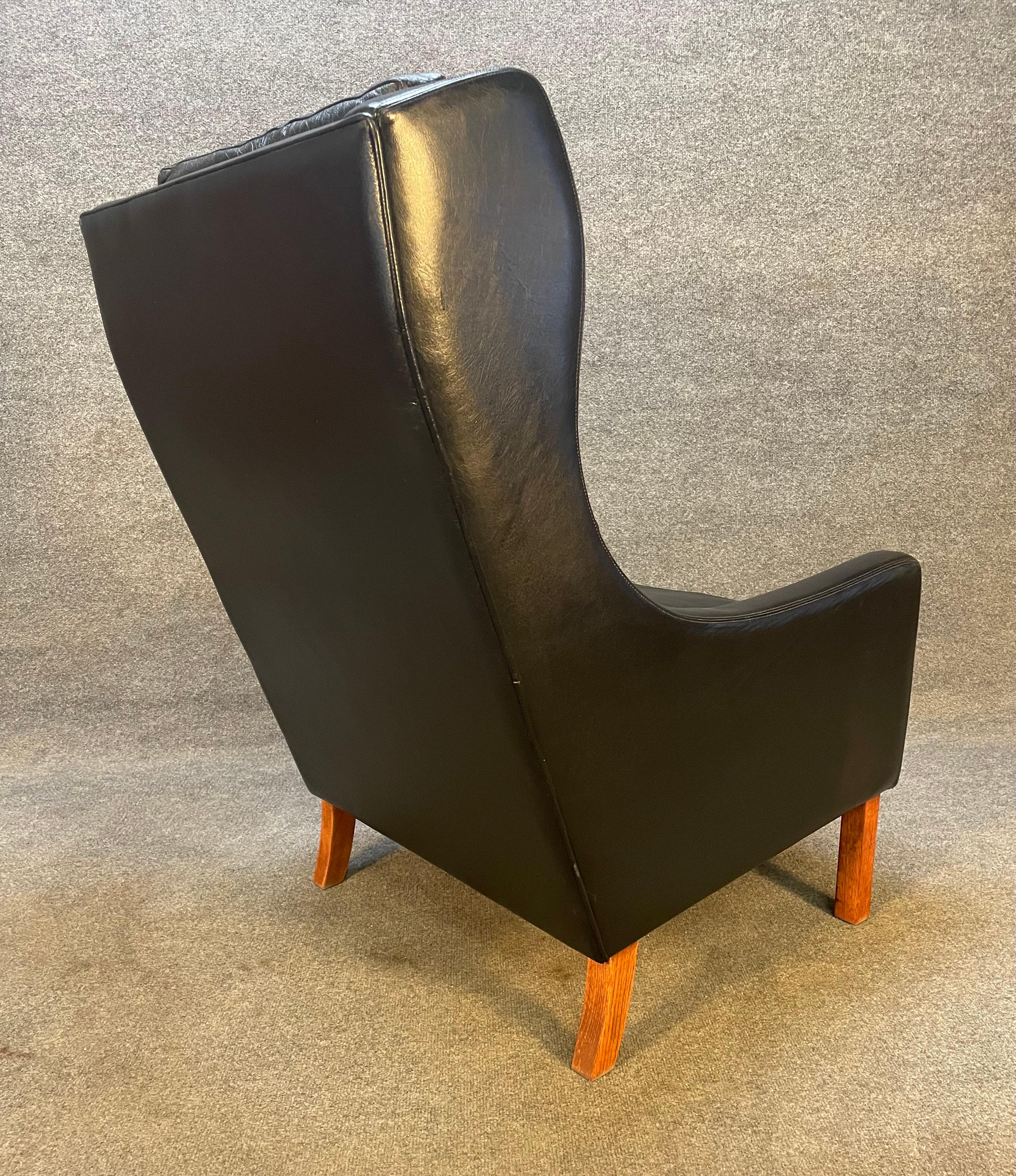 Vintage Scandinavian Mid-Century Lounge Chair Attributed to Borge Mogensen In Good Condition In San Marcos, CA