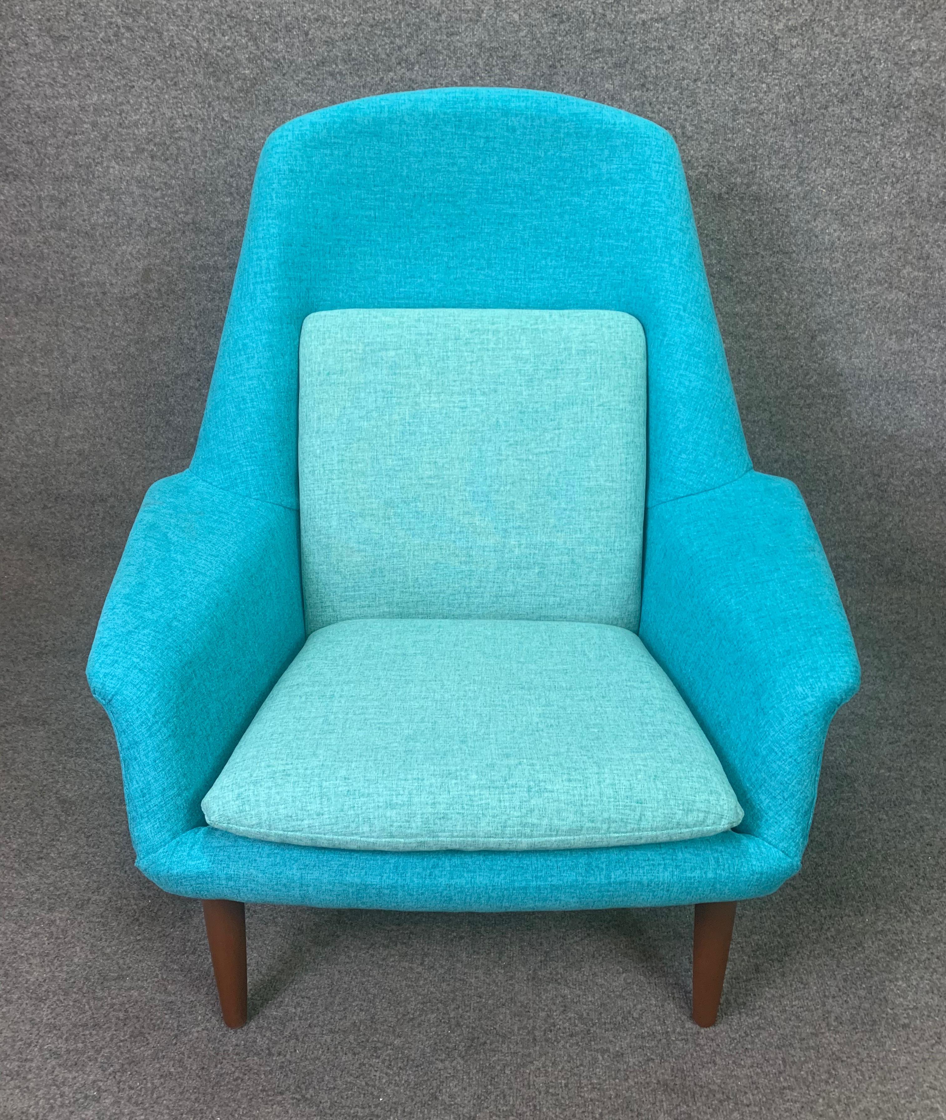 Hand-Crafted Vintage Scandinavian Mid-Century Modern Lounge Chair by Broderna Anderssons For Sale