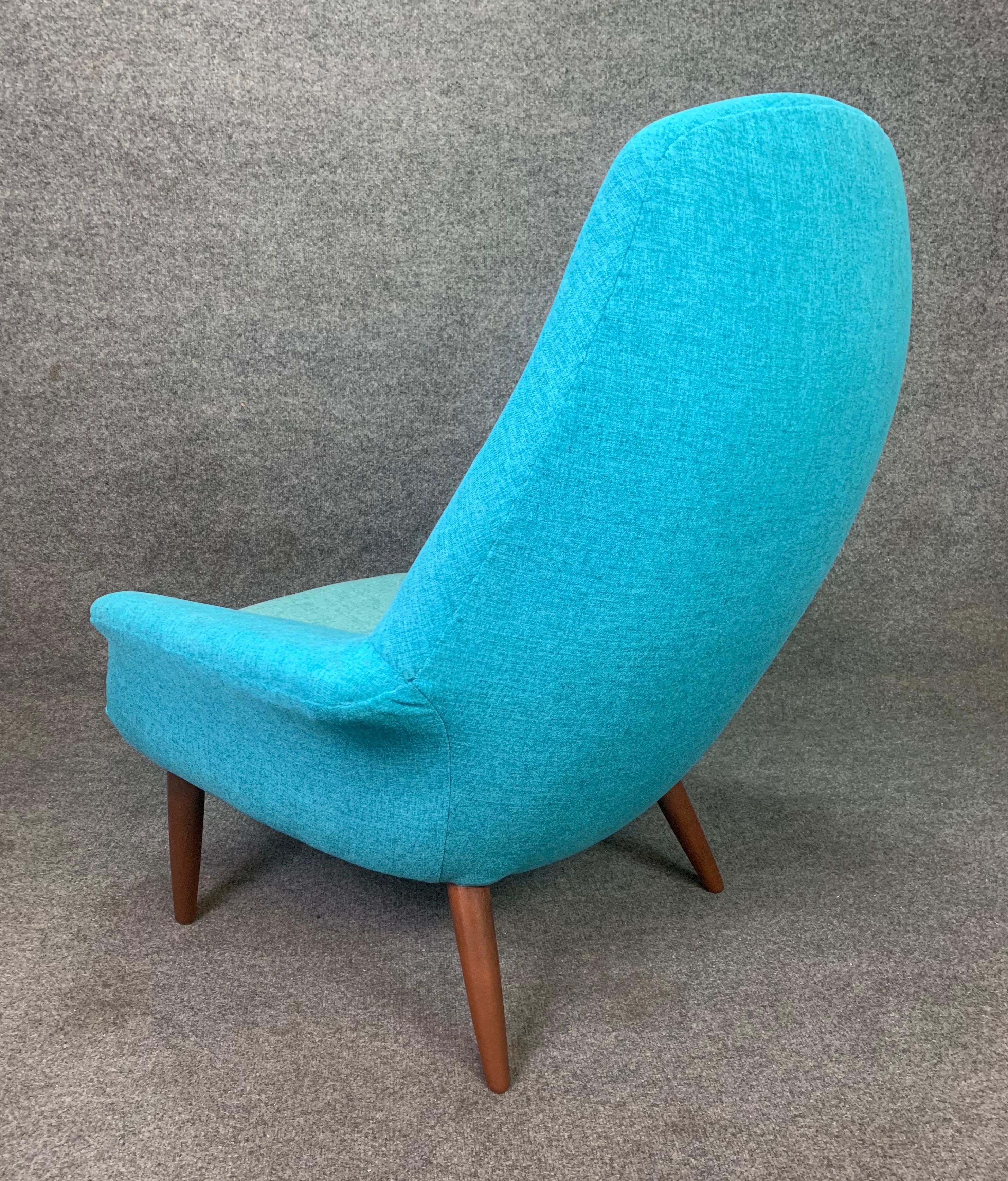 Fabric Vintage Scandinavian Mid-Century Modern Lounge Chair by Broderna Anderssons For Sale