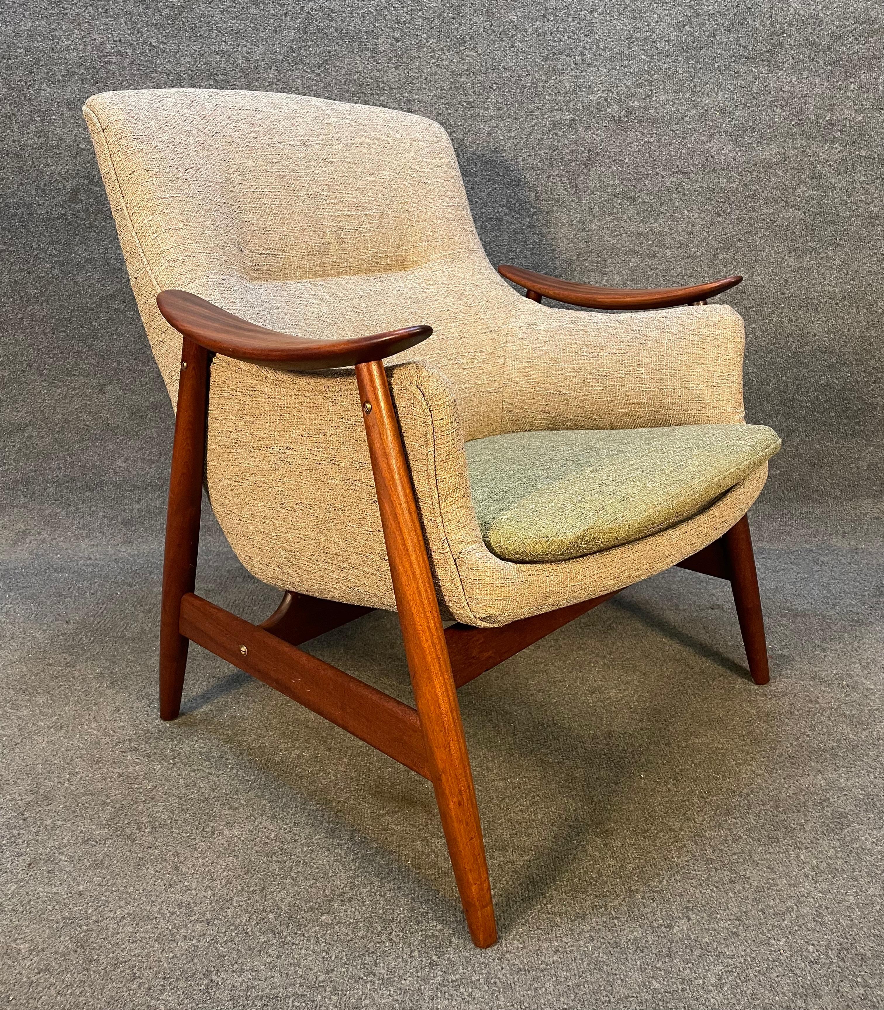 Scandinavian Modern Vintage Scandinavian Mid-Century Modern Lounge Chair by Gerhard Berg for Vatne