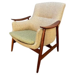 Vintage Scandinavian Mid-Century Modern Lounge Chair by Gerhard Berg for Vatne 
