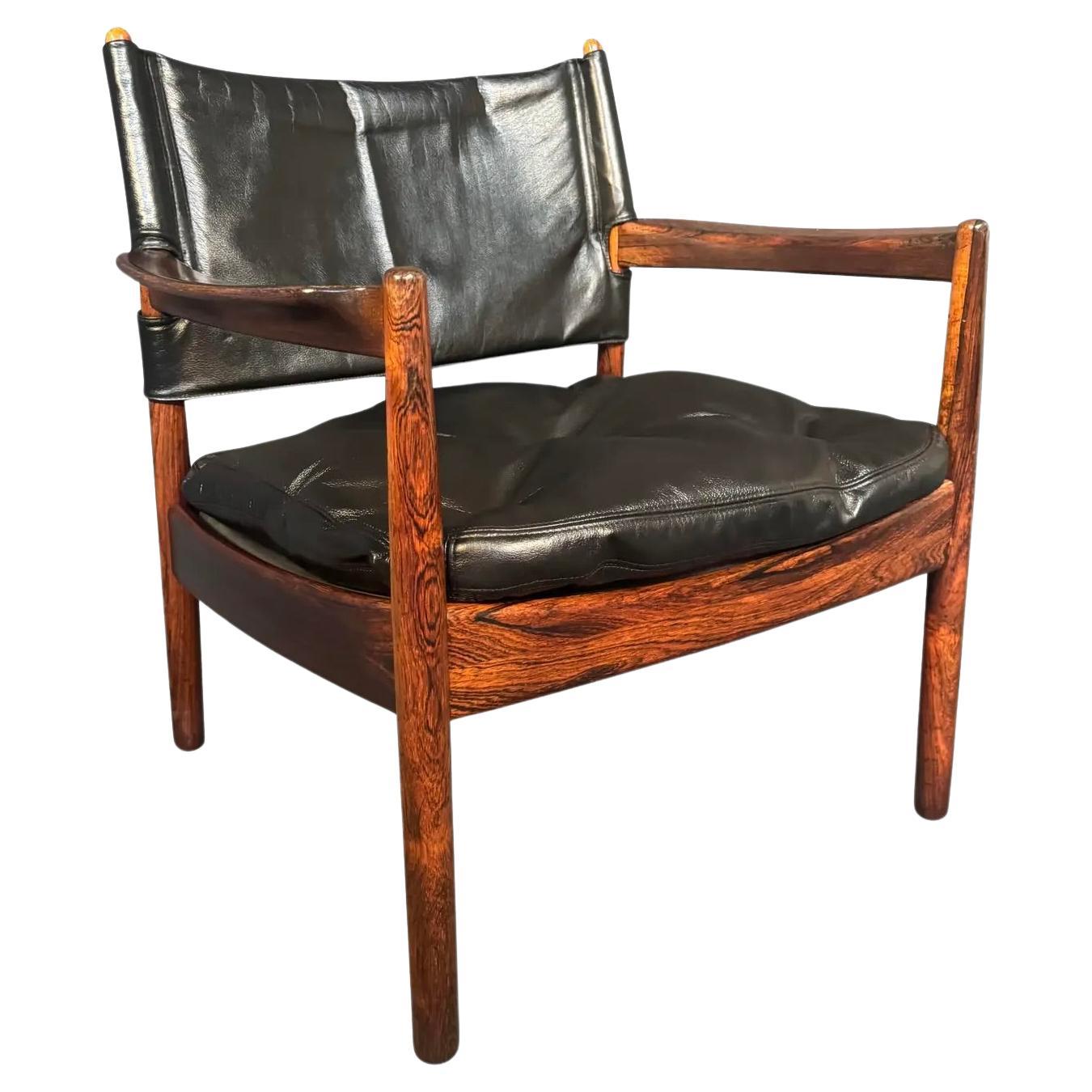 Vintage Scandinavian Mid Century Modern Lounge Chair by Gunnar Myrstand For Sale
