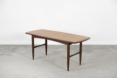 Vintage Scandinavian Mid-Century Modern Swedish Coffee Brown Teak Wood Table