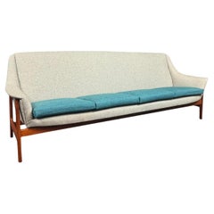 Vintage Scandinavian Mid Century Modern Teak Sofa Attributed to Folke Ohlsson