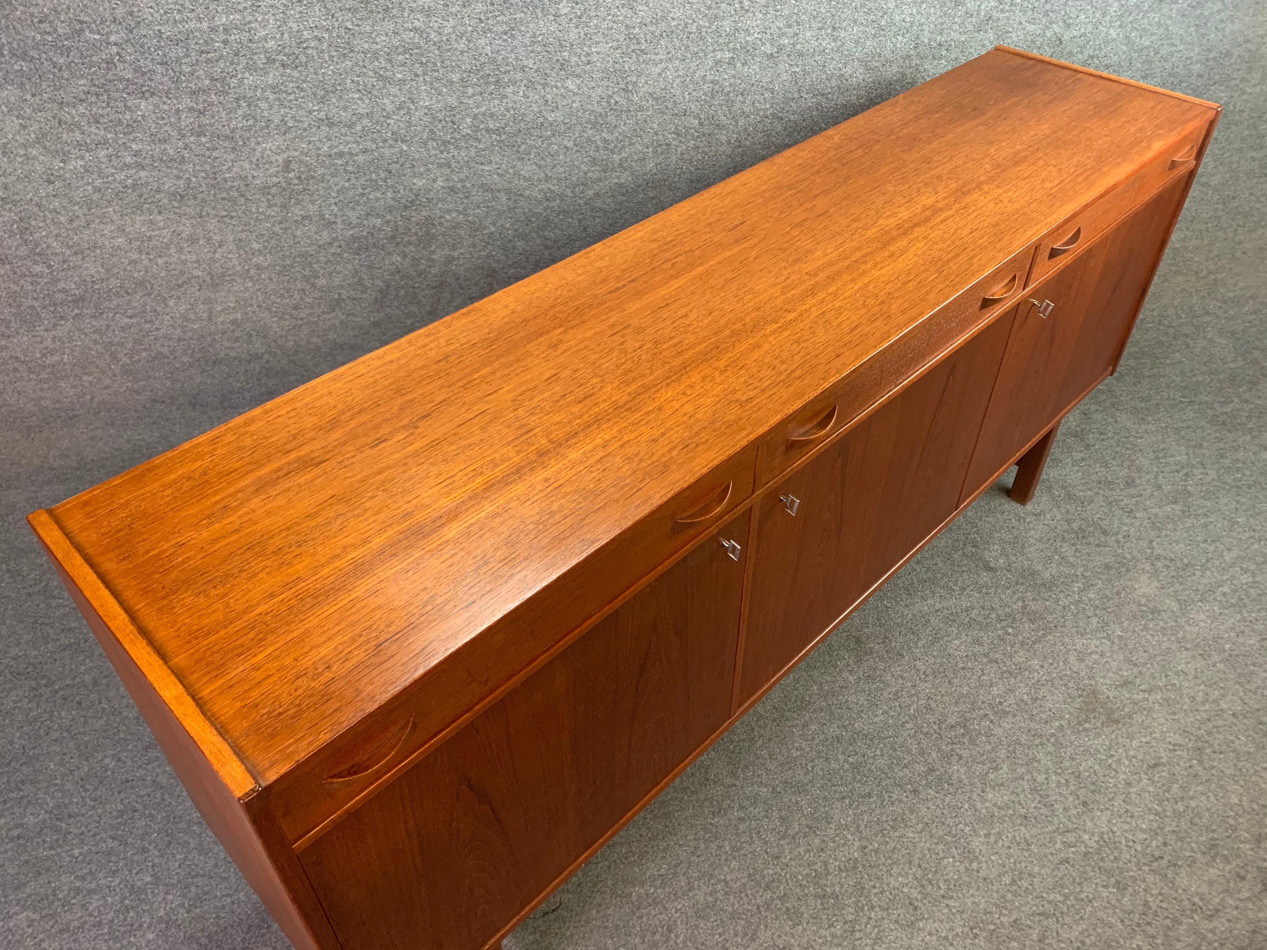 RESERVED FOR MARY JO:  Vintage Swedish Mid Century Teak Credenza for Ulferts 5