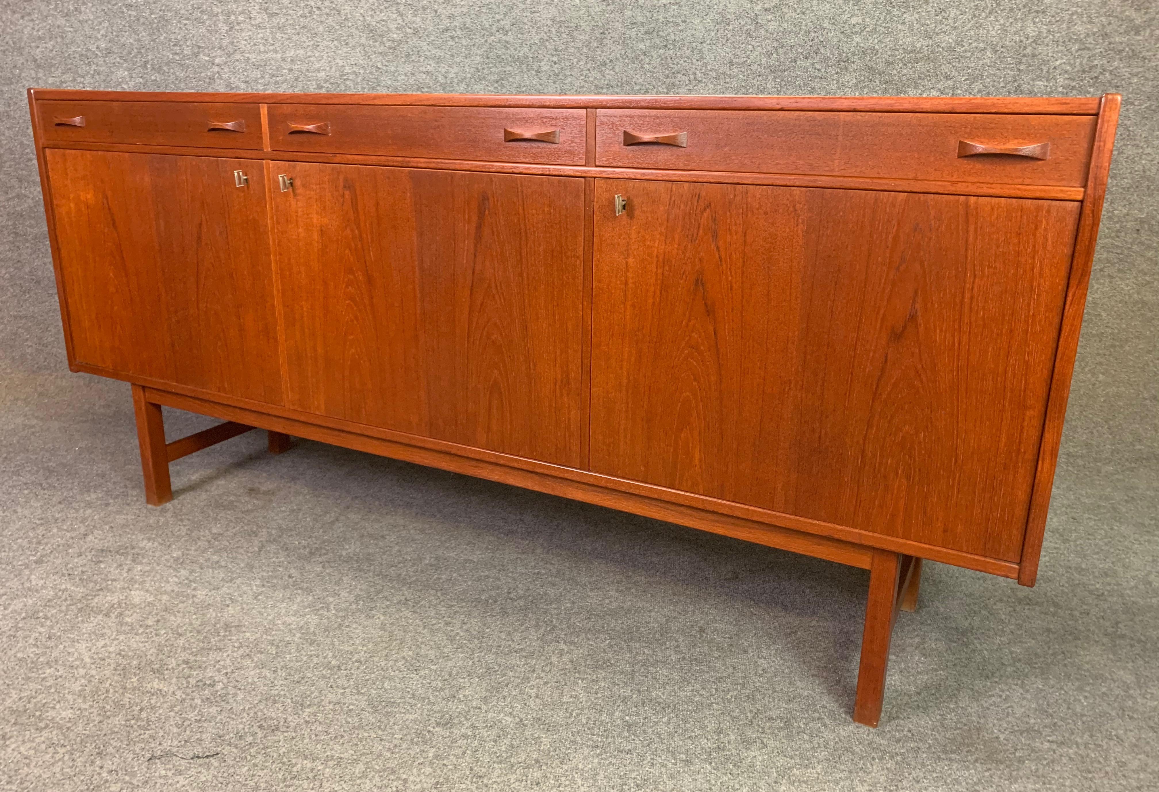 Scandinavian Modern RESERVED FOR MARY JO:  Vintage Swedish Mid Century Teak Credenza for Ulferts