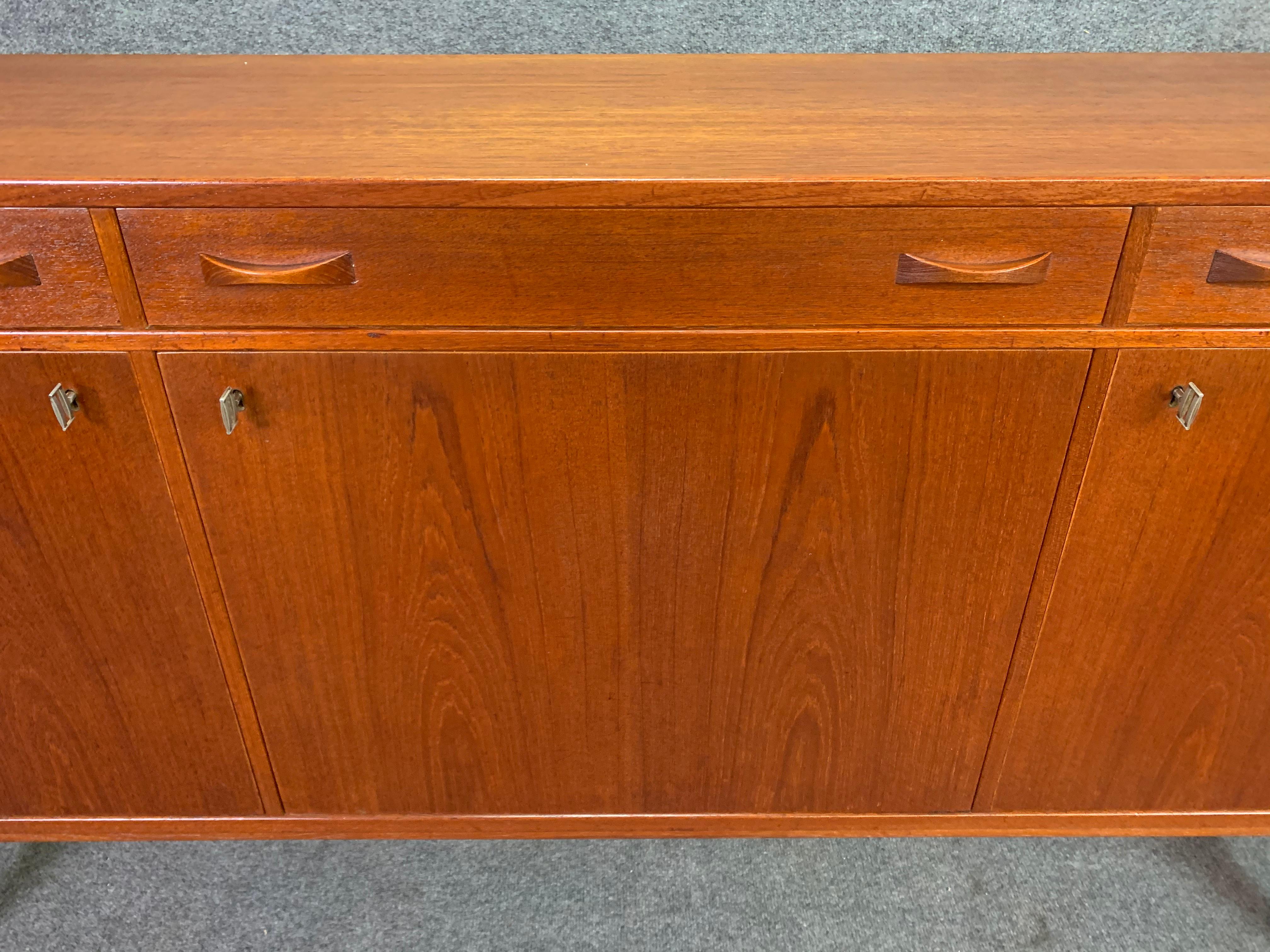 RESERVED FOR MARY JO:  Vintage Swedish Mid Century Teak Credenza for Ulferts 1