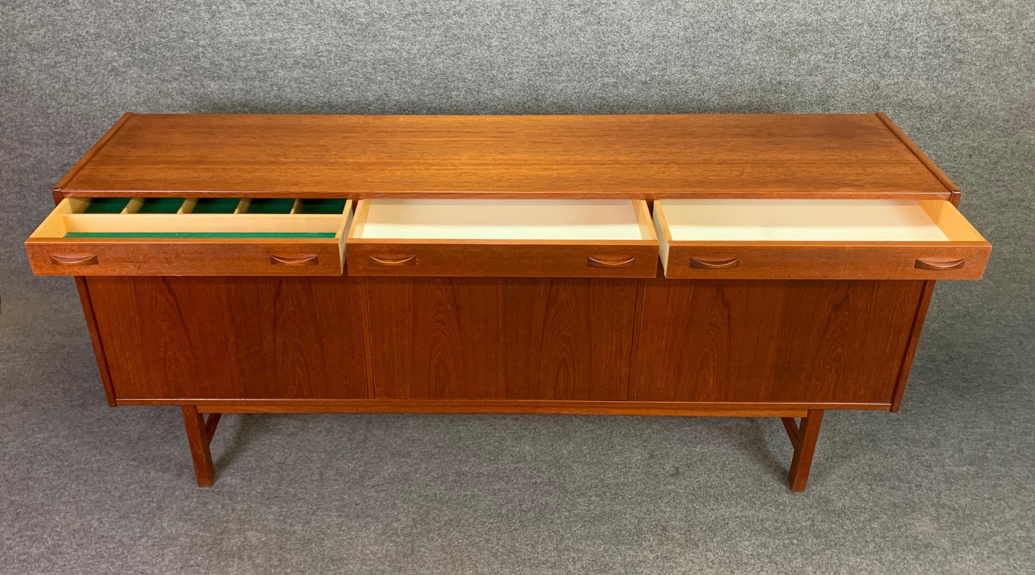 RESERVED FOR MARY JO:  Vintage Swedish Mid Century Teak Credenza for Ulferts 3