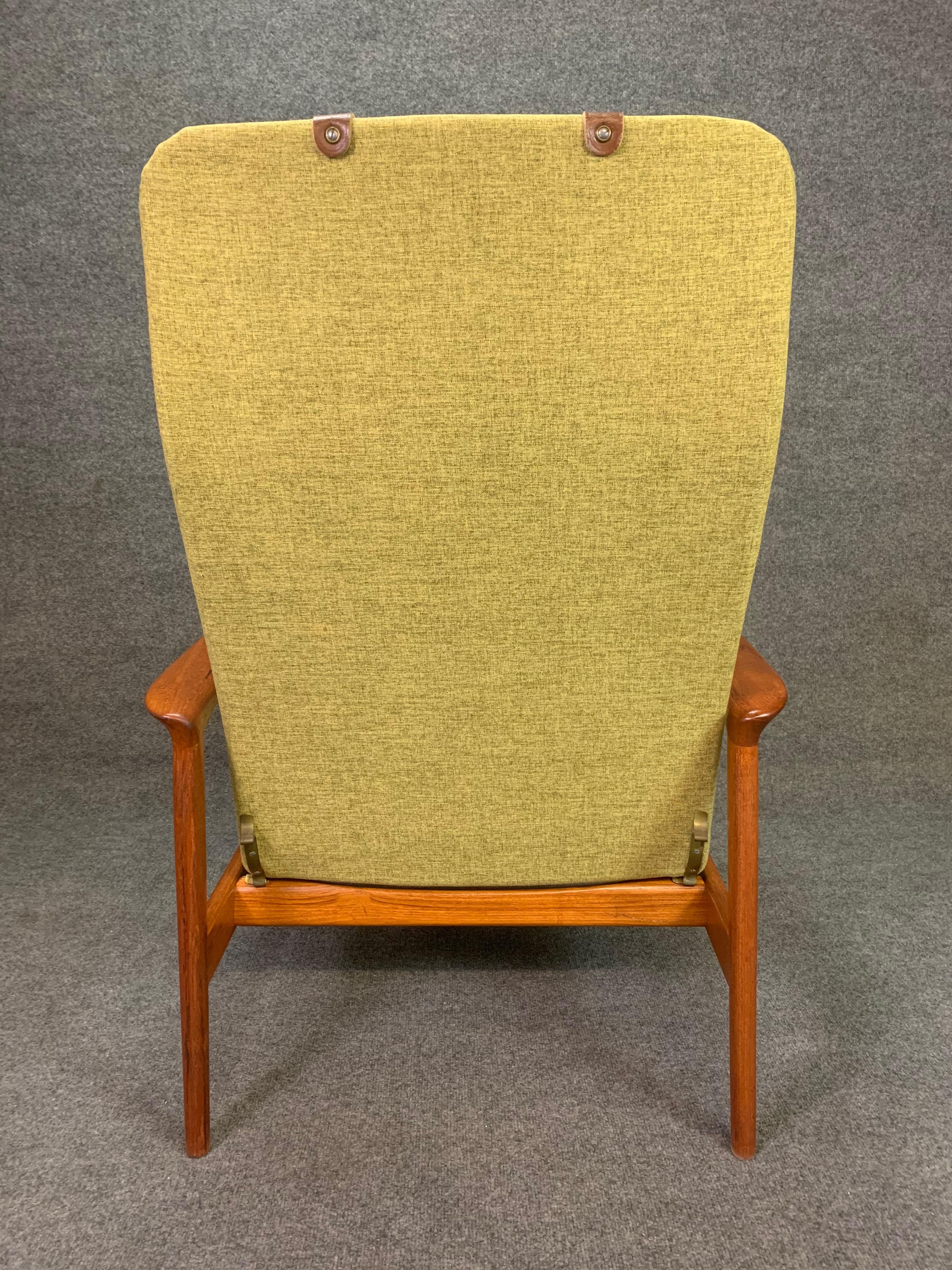 Woodwork Vintage Scandinavian Midcentury Teak DUX Lounge Chair Recliner by Alf Svensson