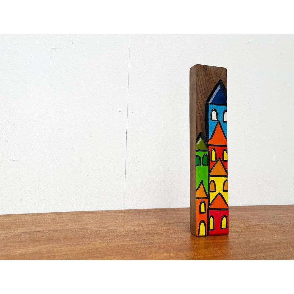 Skandinavisch-minimalistische Wanddekoration, 1970er Jahre (Holz) im Angebot