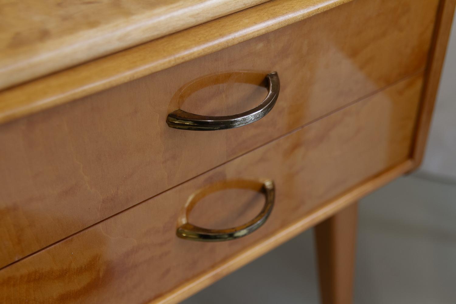 Vintage Scandinavian Modern Bedside Tables by Talgø Møbler, 1950s. Set of 2. 6