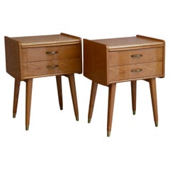 Tables de chevet modernes scandinaves vintage par Talgø Møbler, années 1950. Ensemble de 2.