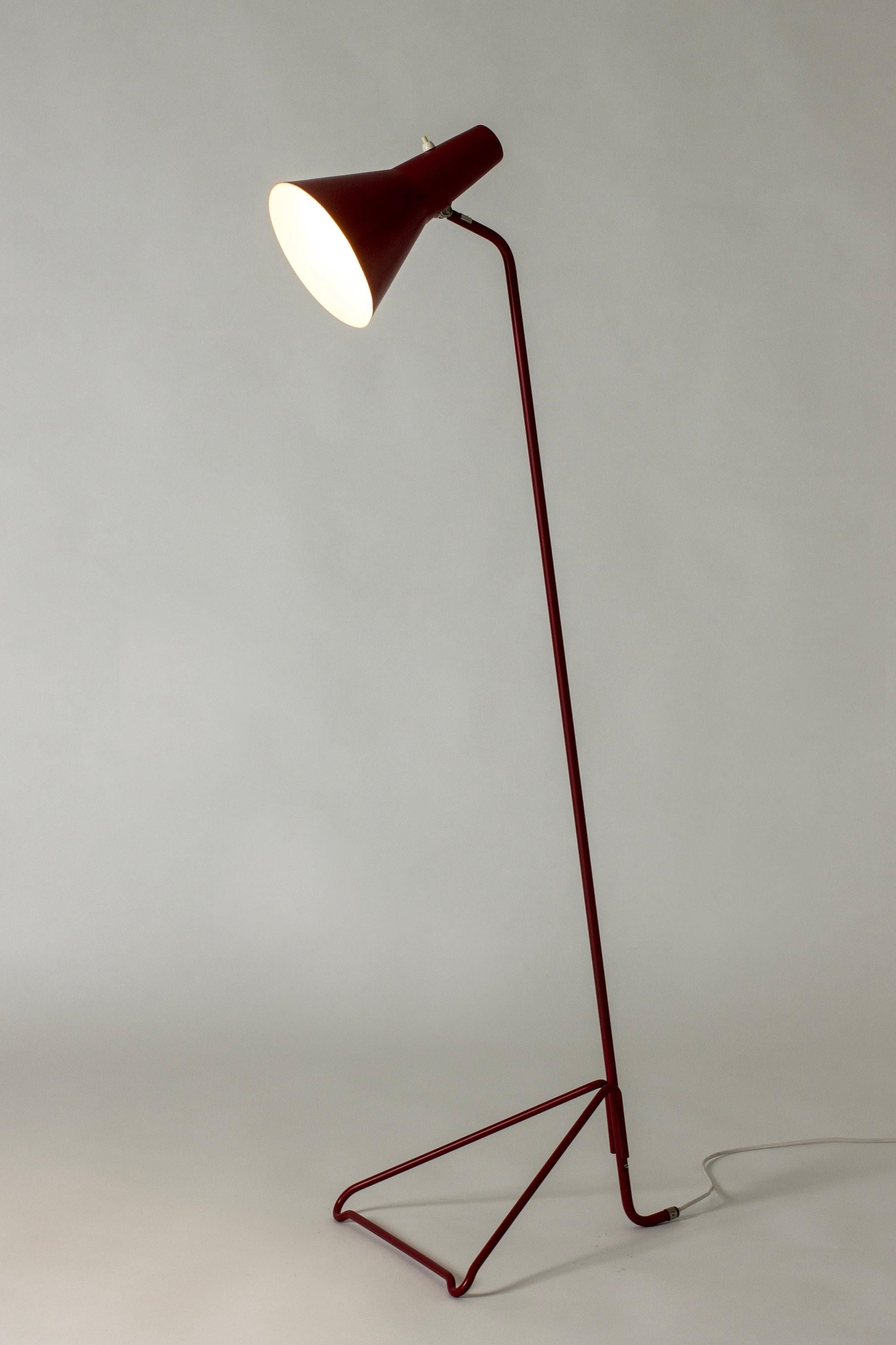 Vintage Scandinavian Modern Brass Floor Lamp, ASEA, Sweden, 1950s For Sale 3