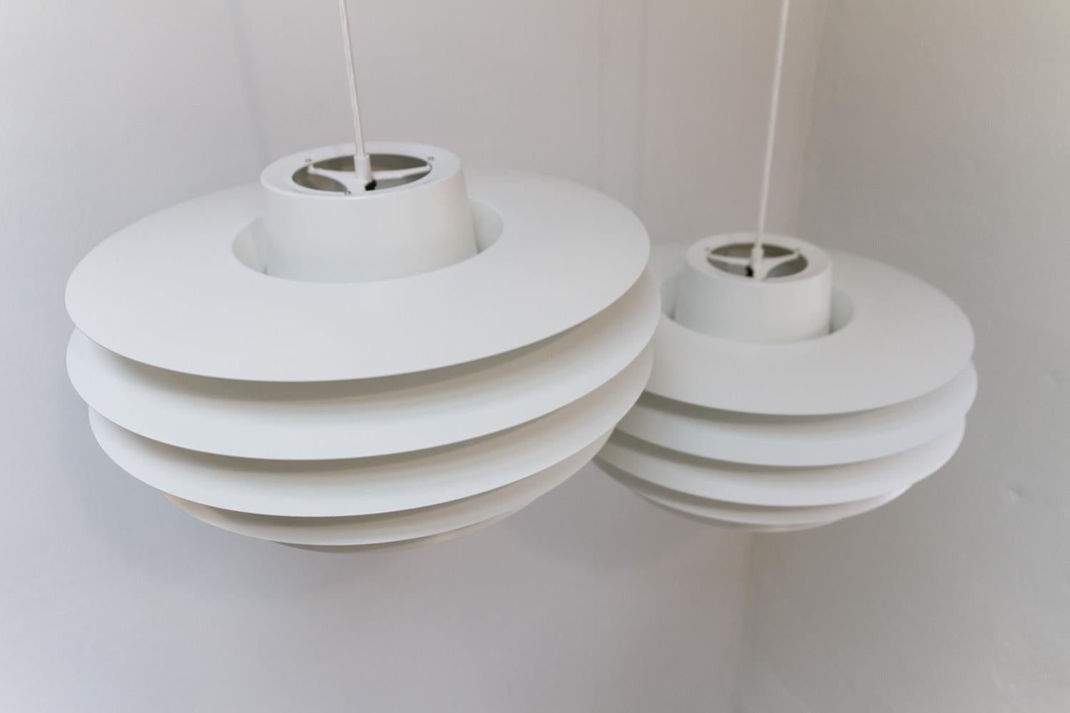 Danish Vintage Scandinavian Modern Ceiling Pendants Verona 485 by Sven Middelboe, 1990s