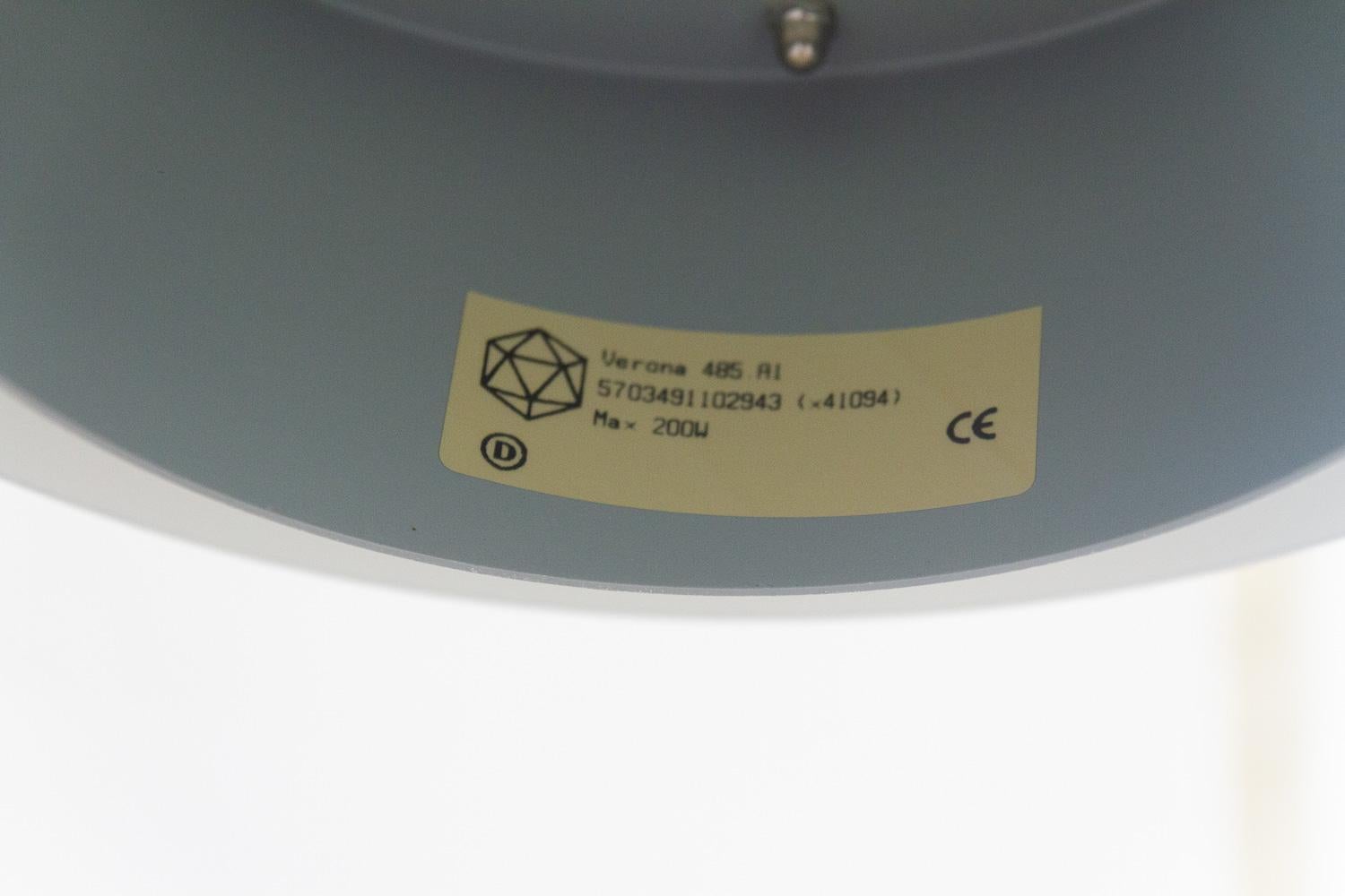 Vintage Scandinavian Modern Ceiling Pendants Verona 485 by Sven Middelboe, 1990s In Good Condition In Asaa, DK
