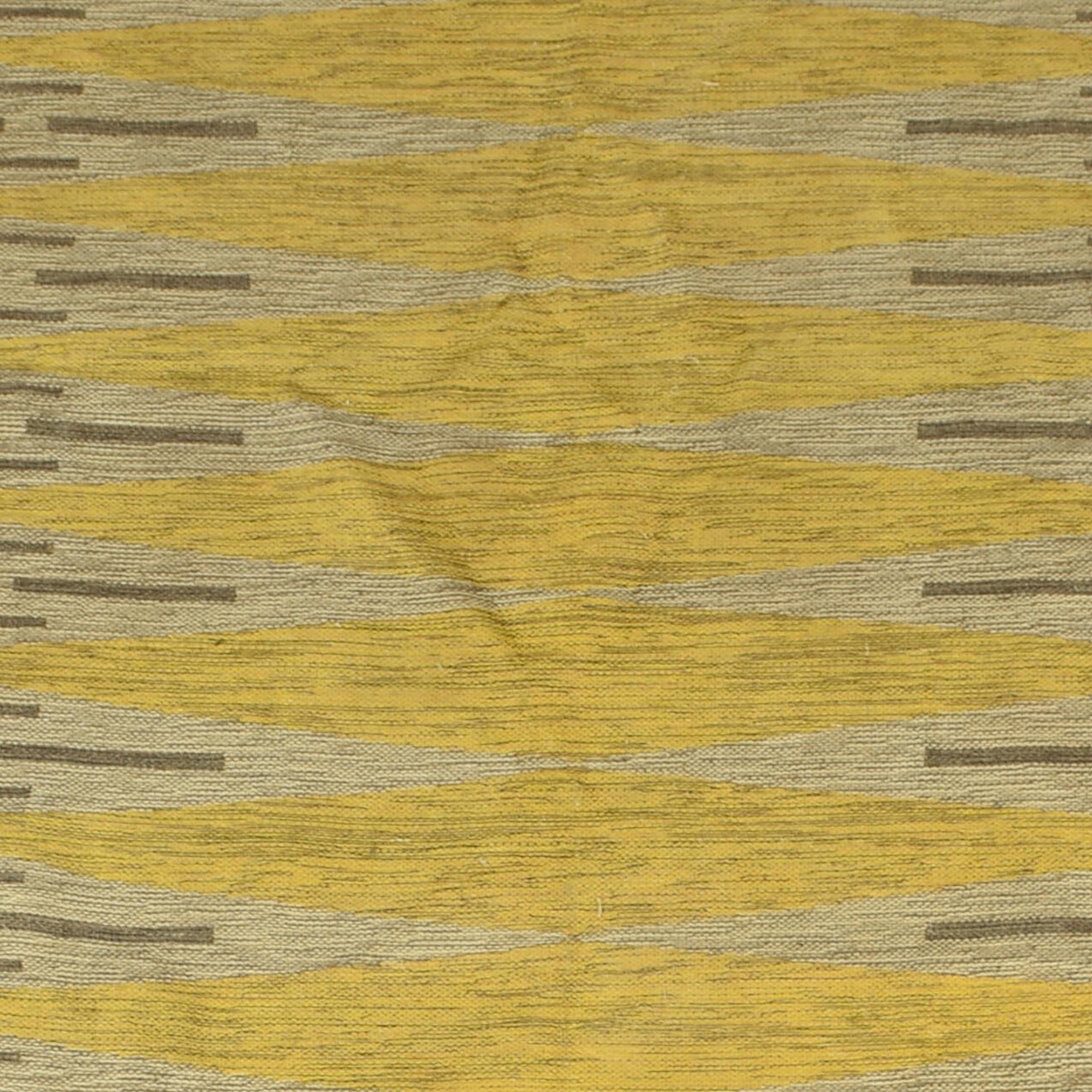 Vintage Scandinavian Modern Double Sided Swedish Rug by Ingrid Dessau, 1960s For Sale 3