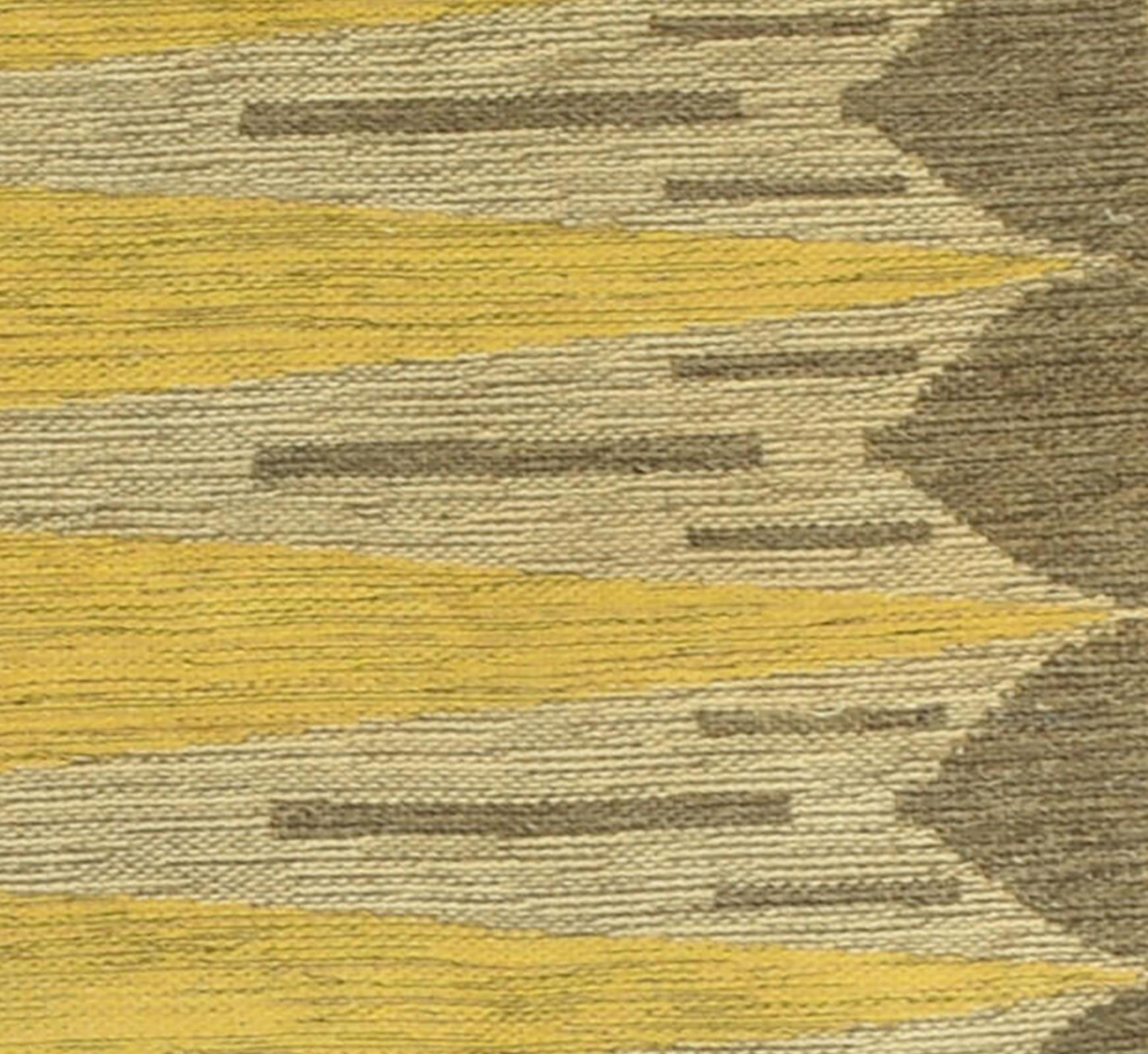 Vintage Scandinavian Modern Double Sided Swedish Rug by Ingrid Dessau, 1960s For Sale 2