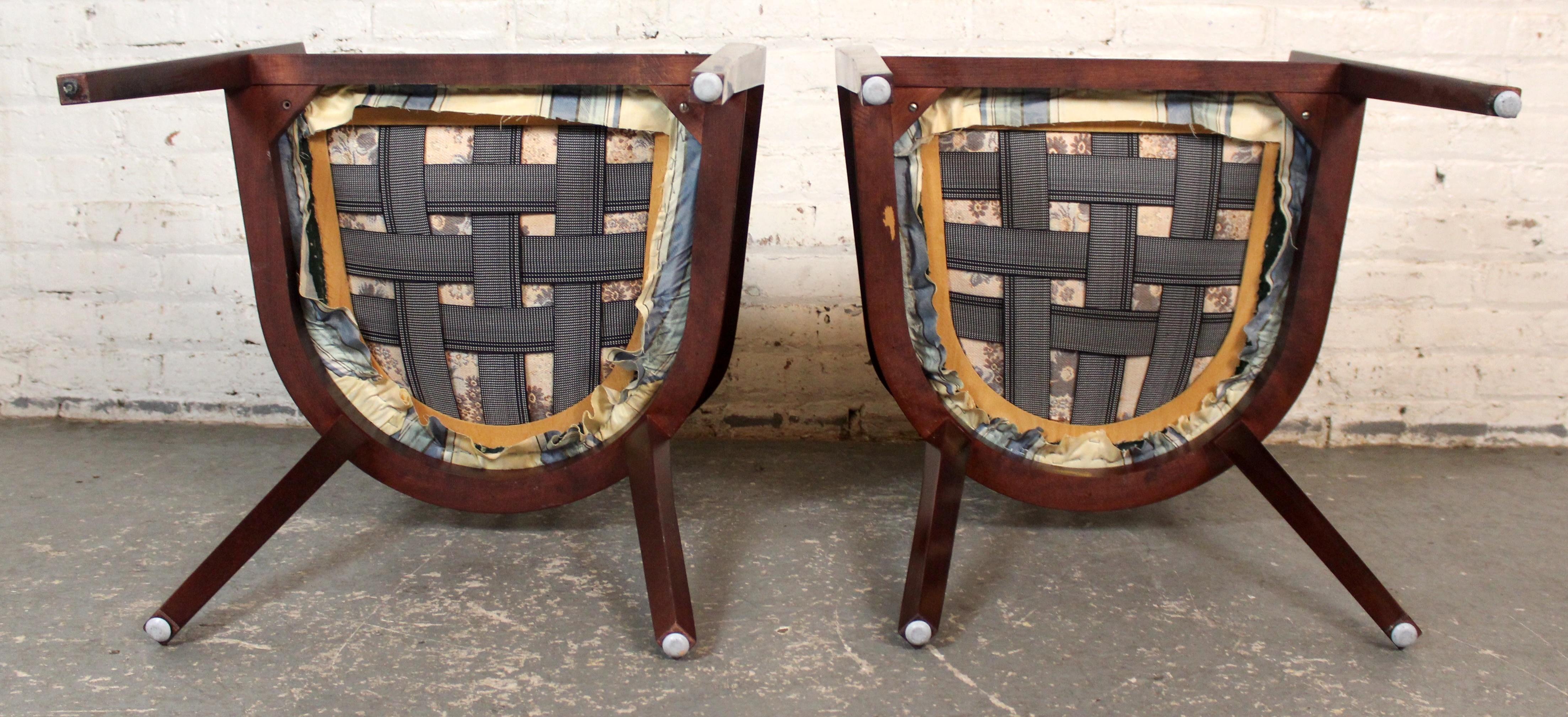 Sedie vintage The Modern Scandinavian con schienale a botte in palissandro in vendita 4